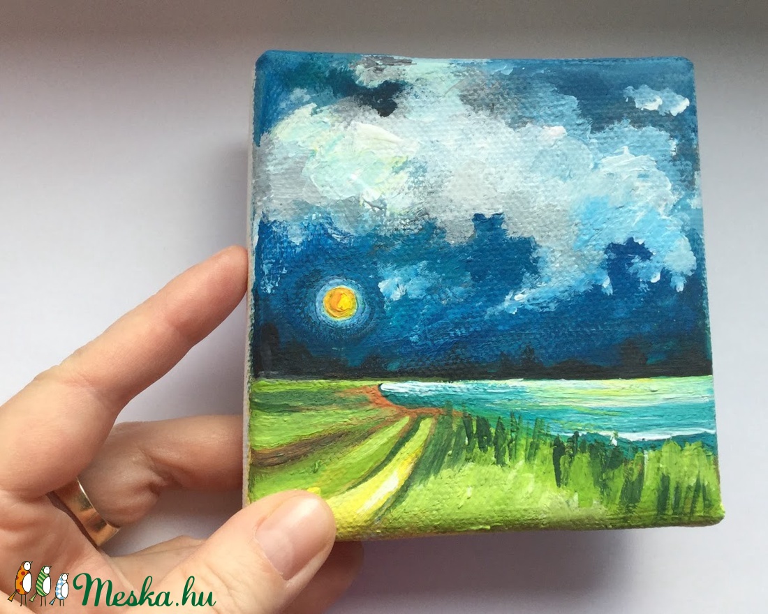 Mini Art / Festmény 10 x 10 cm - művészet - festmény - akril - Meska.hu Mini Art / Festmény 10 x 10 cm - művészet - festmény - akril - Meska.hu