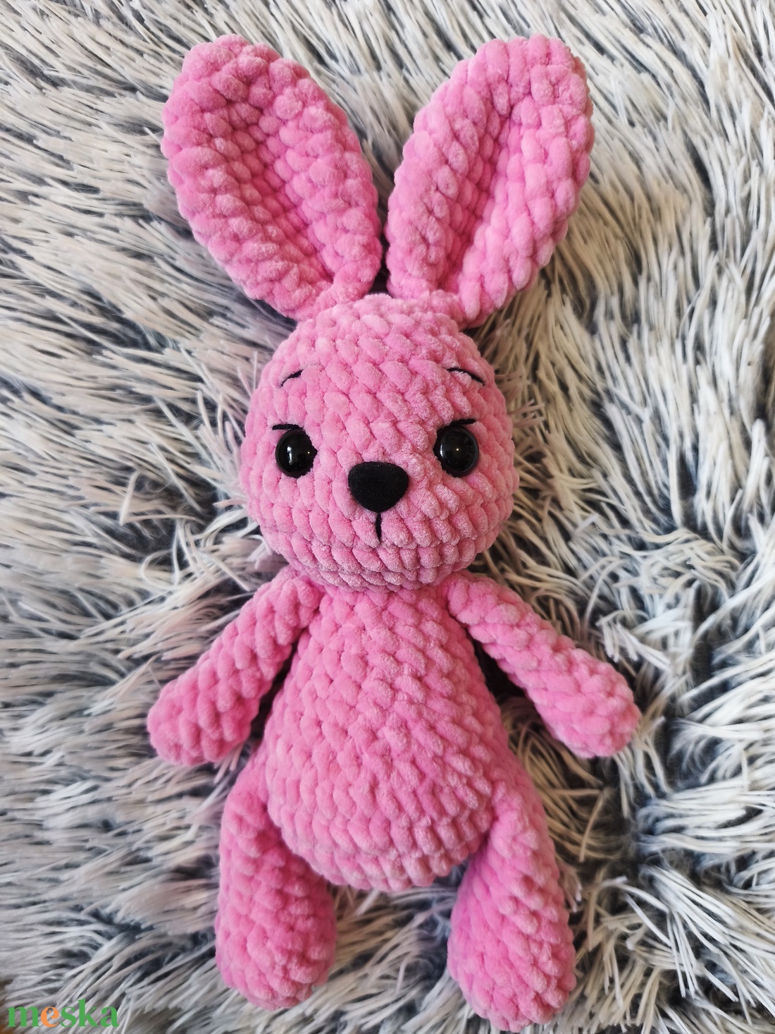 Horgolt nyuszi - játék & sport - plüssállat & játékfigura - nyuszi - Meska.hu