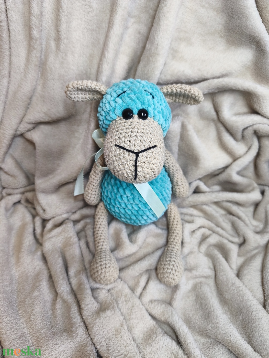 Horgolt bárány - játék & sport - plüssállat & játékfigura - plüss bárány - Meska.hu