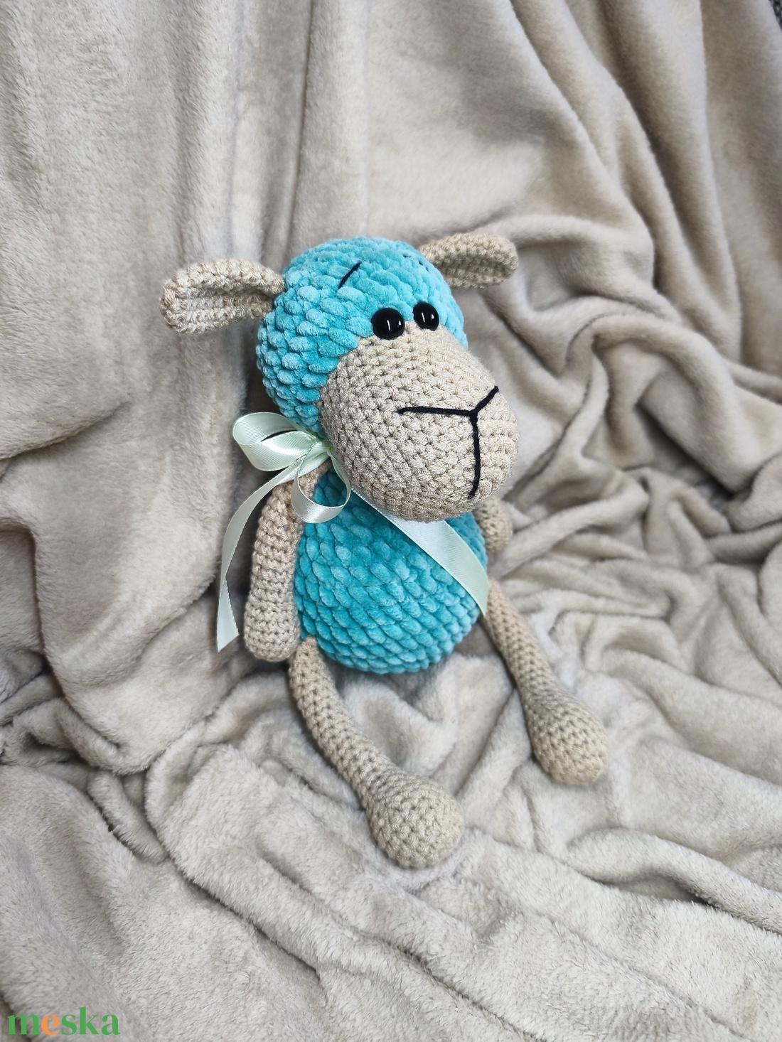 Horgolt bárány - játék & sport - plüssállat & játékfigura - plüss bárány - Meska.hu