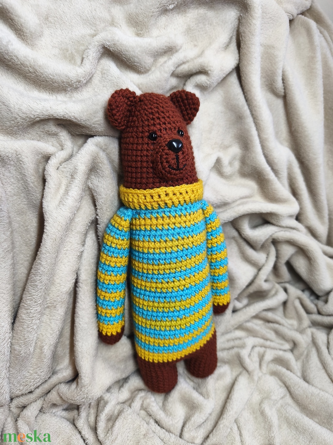 Horgolt maci - játék & sport - plüssállat & játékfigura - maci - Meska.hu