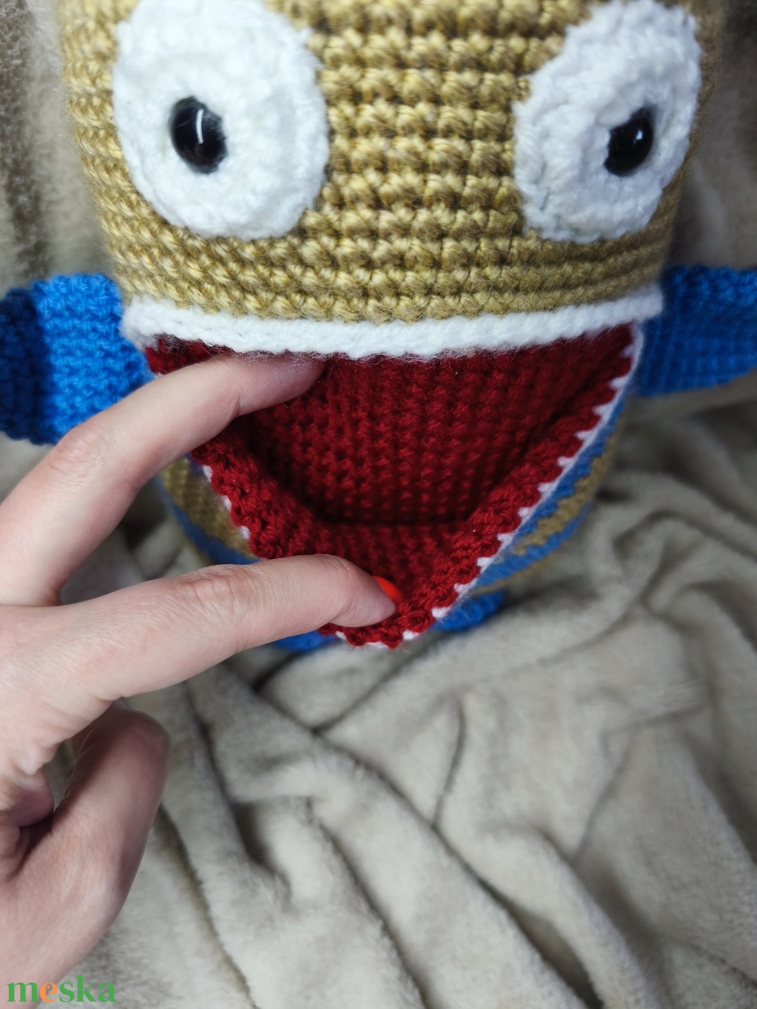 Horgolt szörny - játék & sport - plüssállat & játékfigura - szörnyike - Meska.hu