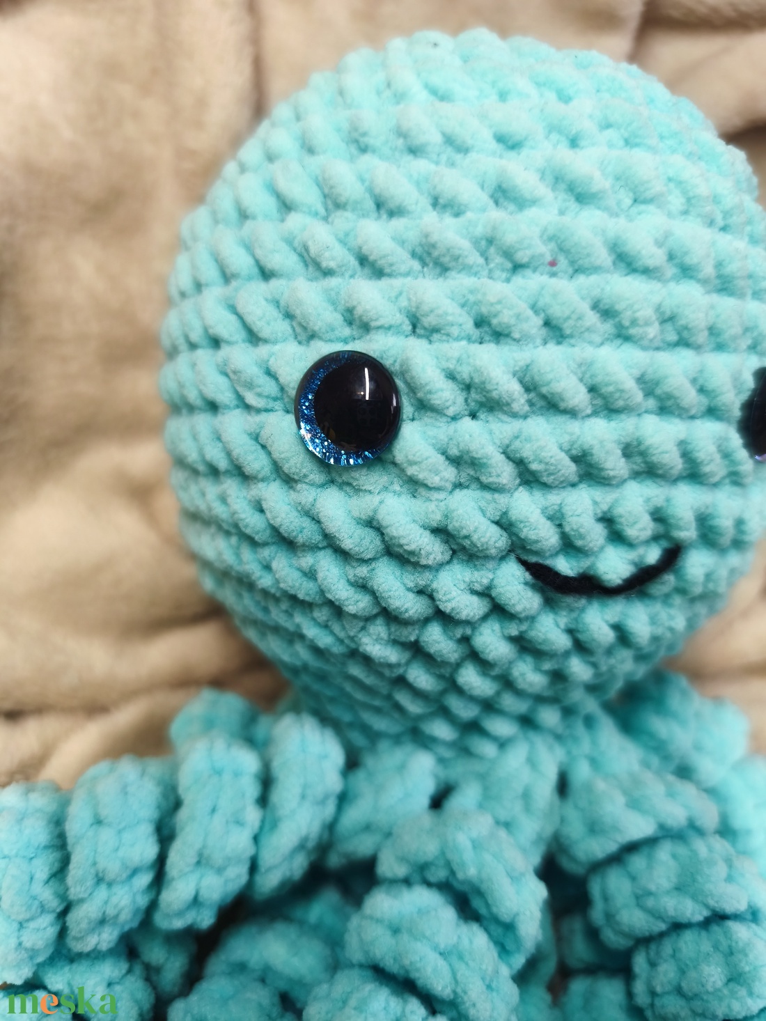 Horgolt polip - játék & sport - plüssállat & játékfigura - polip, medúza - Meska.hu