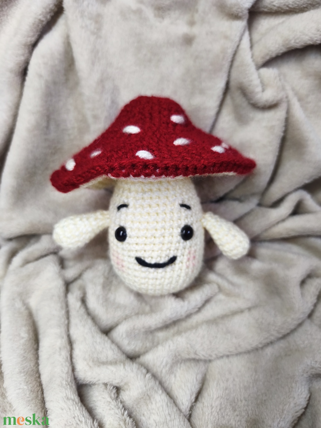 Horgolt gomba - játék & sport - gyerekkonyha - játék gyümölcsök és zöldségek - Meska.hu