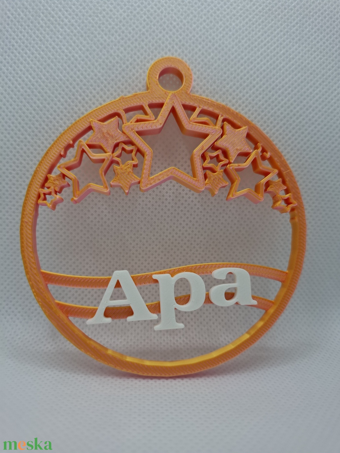 Neves gömb dísz (3. Típus) - karácsony - karácsonyi lakásdekoráció - karácsonyfadíszek - Meska.hu