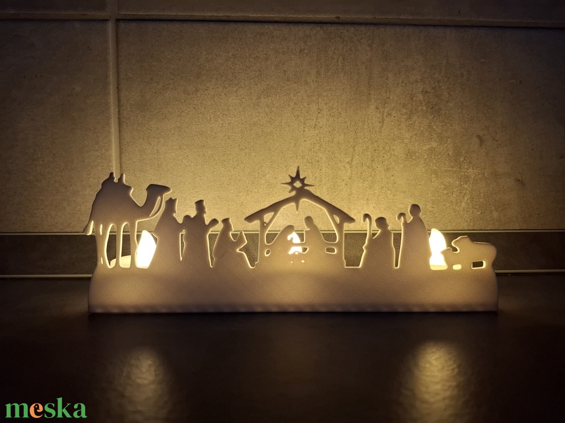 Betlehemes mécsestartó - otthon & életmód - gyertya, illat, aroma - mécses és mécsestartó - Meska.hu