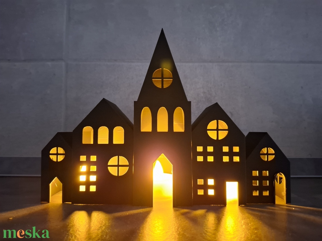 Házak mécsestartó - otthon & életmód - gyertya, illat, aroma - mécses és mécsestartó - Meska.hu