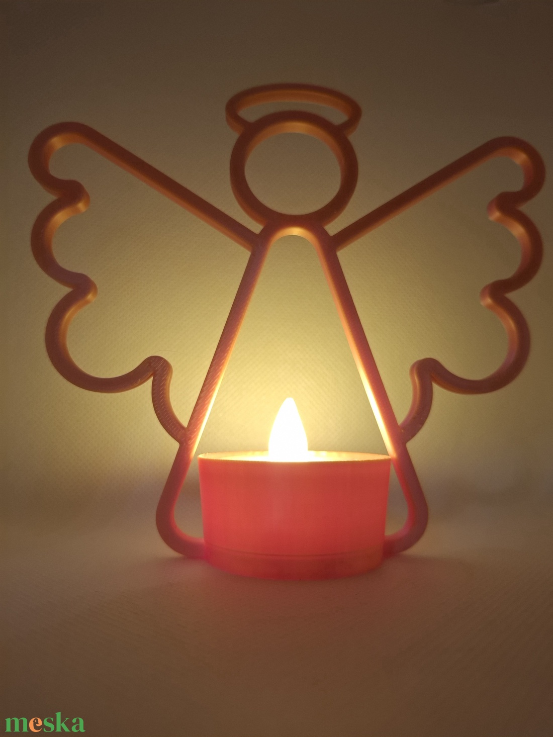 Angyal mécsestartó - otthon & életmód - gyertya, illat, aroma - mécses és mécsestartó - Meska.hu