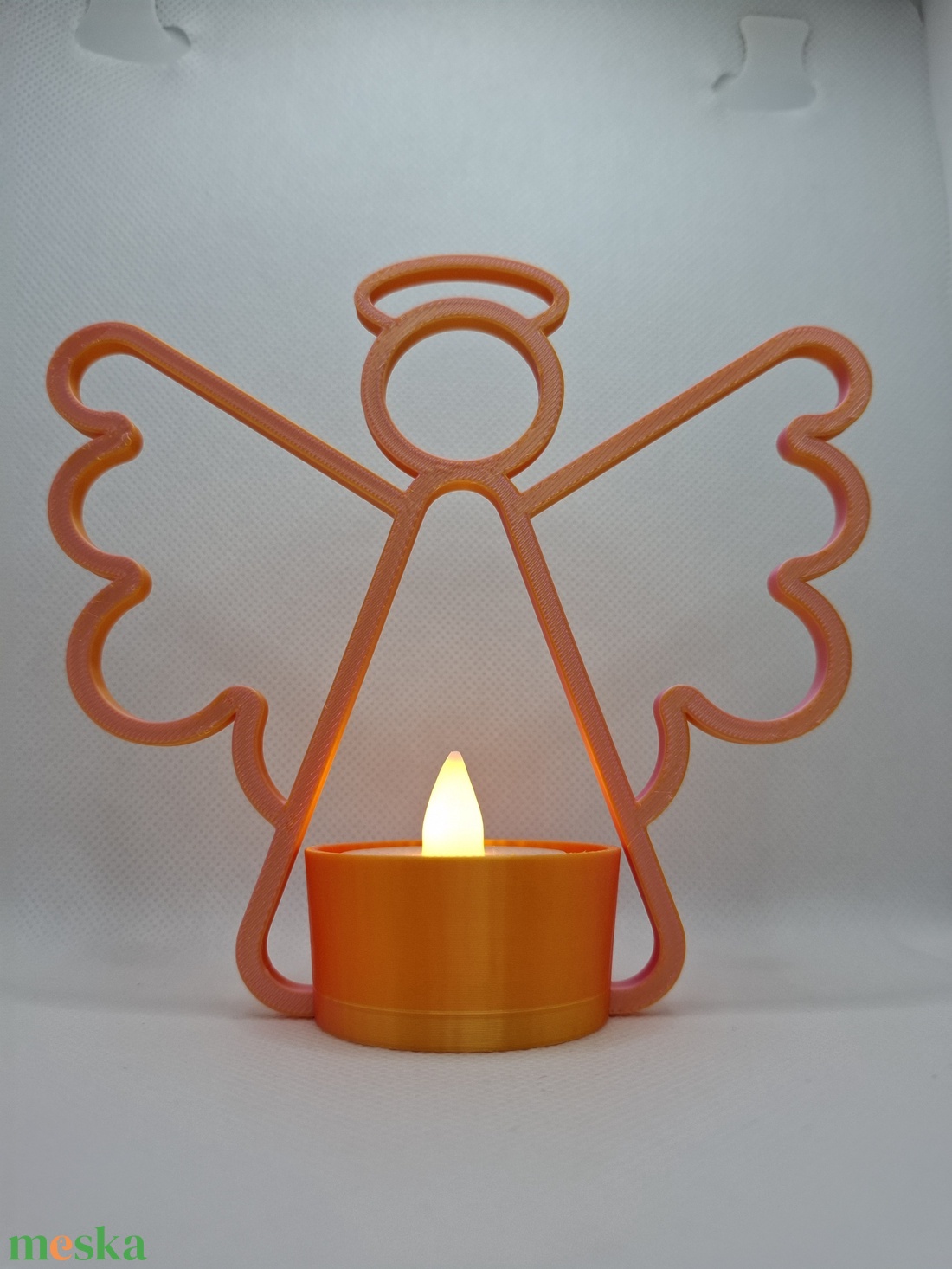 Angyal mécsestartó - otthon & életmód - gyertya, illat, aroma - mécses és mécsestartó - Meska.hu