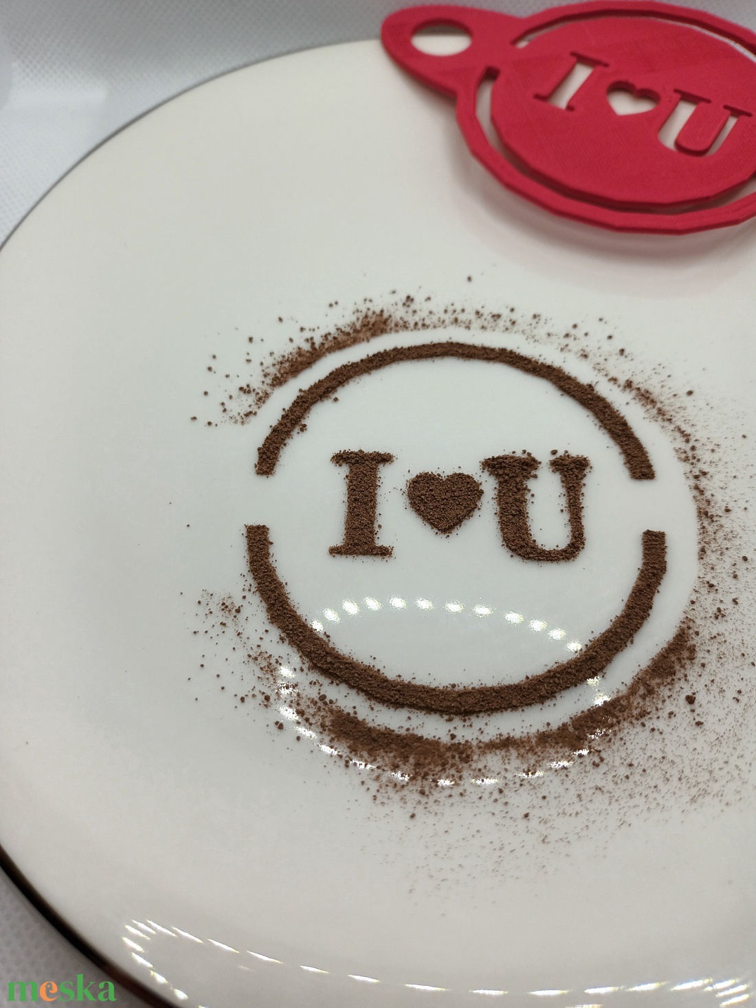 kávé-süti mintázó i love you - otthon & életmód - konyhafelszerelés, tálalás - sütés, főzés - sütidísz - Meska.hu