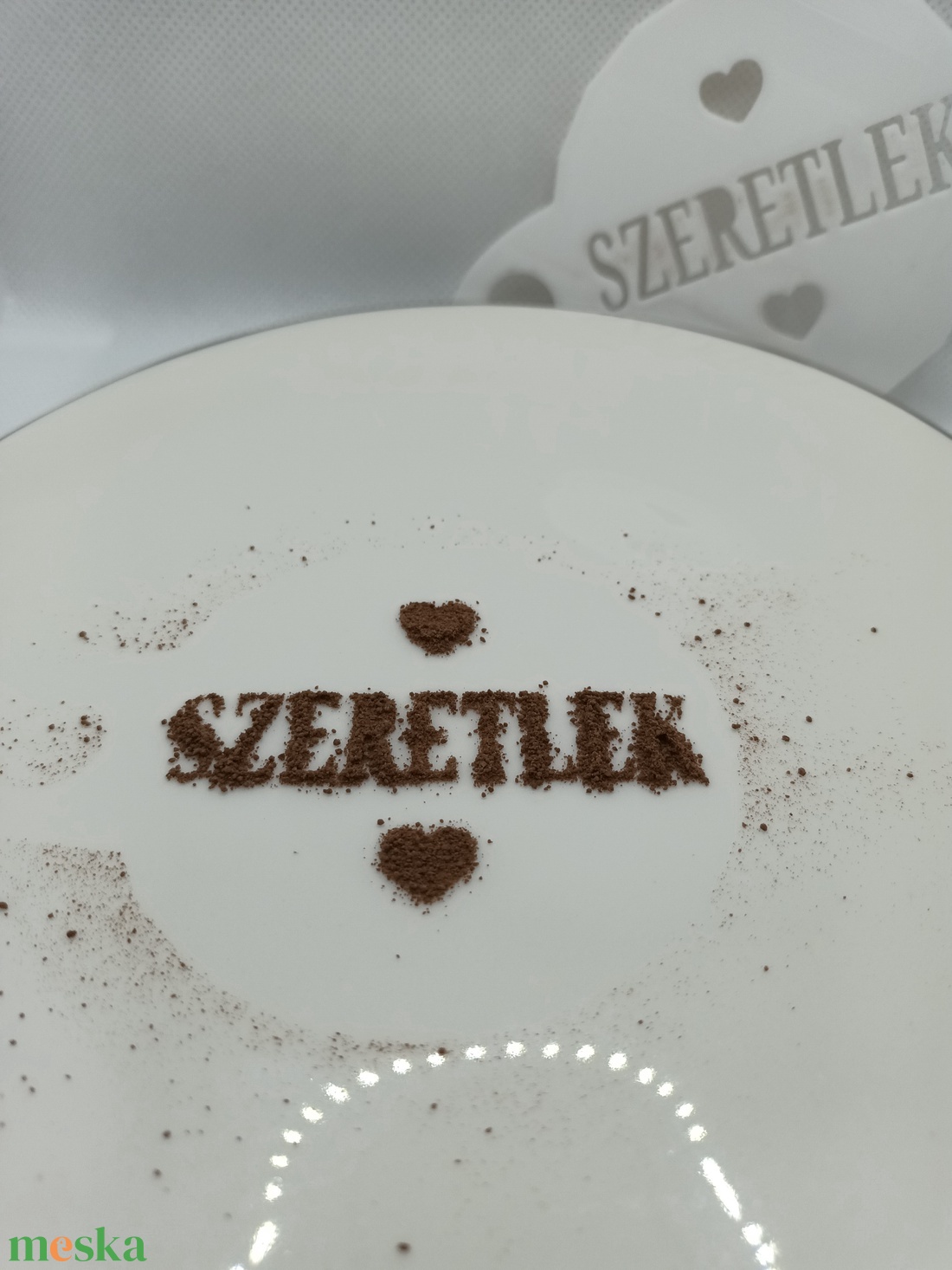 kávé-süti mintázó szeretlek - otthon & életmód - konyhafelszerelés, tálalás - sütés, főzés - sütidísz - Meska.hu