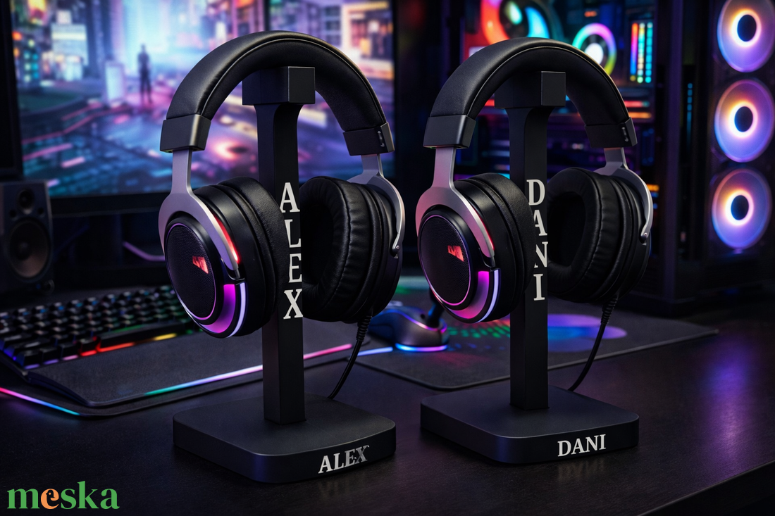 Fejhallgató tartó - otthon & életmód - bútor - polc - Meska.hu