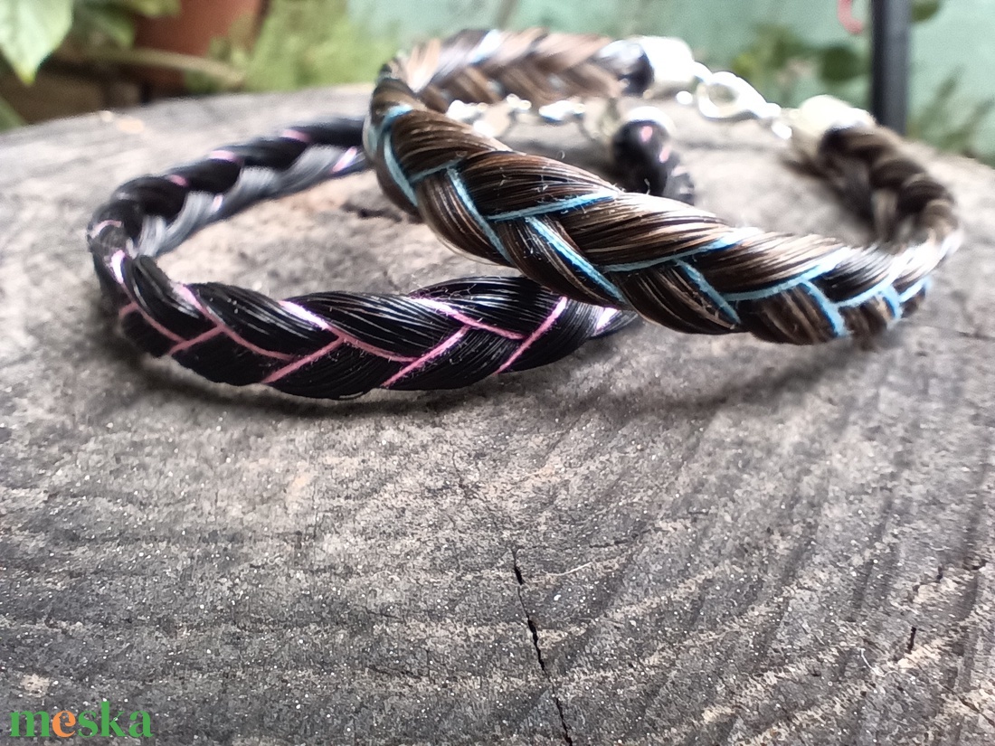Egyedi lószőr karkötő  - ékszer - karkötő - fonott karkötő - Meska.hu