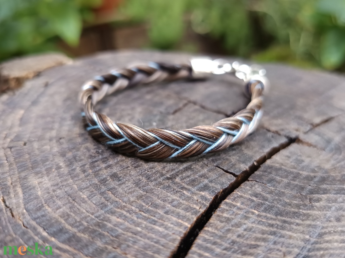 Egyedi lószőr karkötő  - ékszer - karkötő - fonott karkötő - Meska.hu
