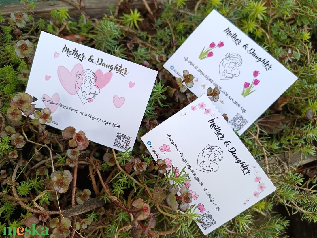 Páros anya lánya karkötő � Anyák napi ajándék �Virágos karkötő  - ruha & divat - páros szett - anya-lánya szett - Meska.hu