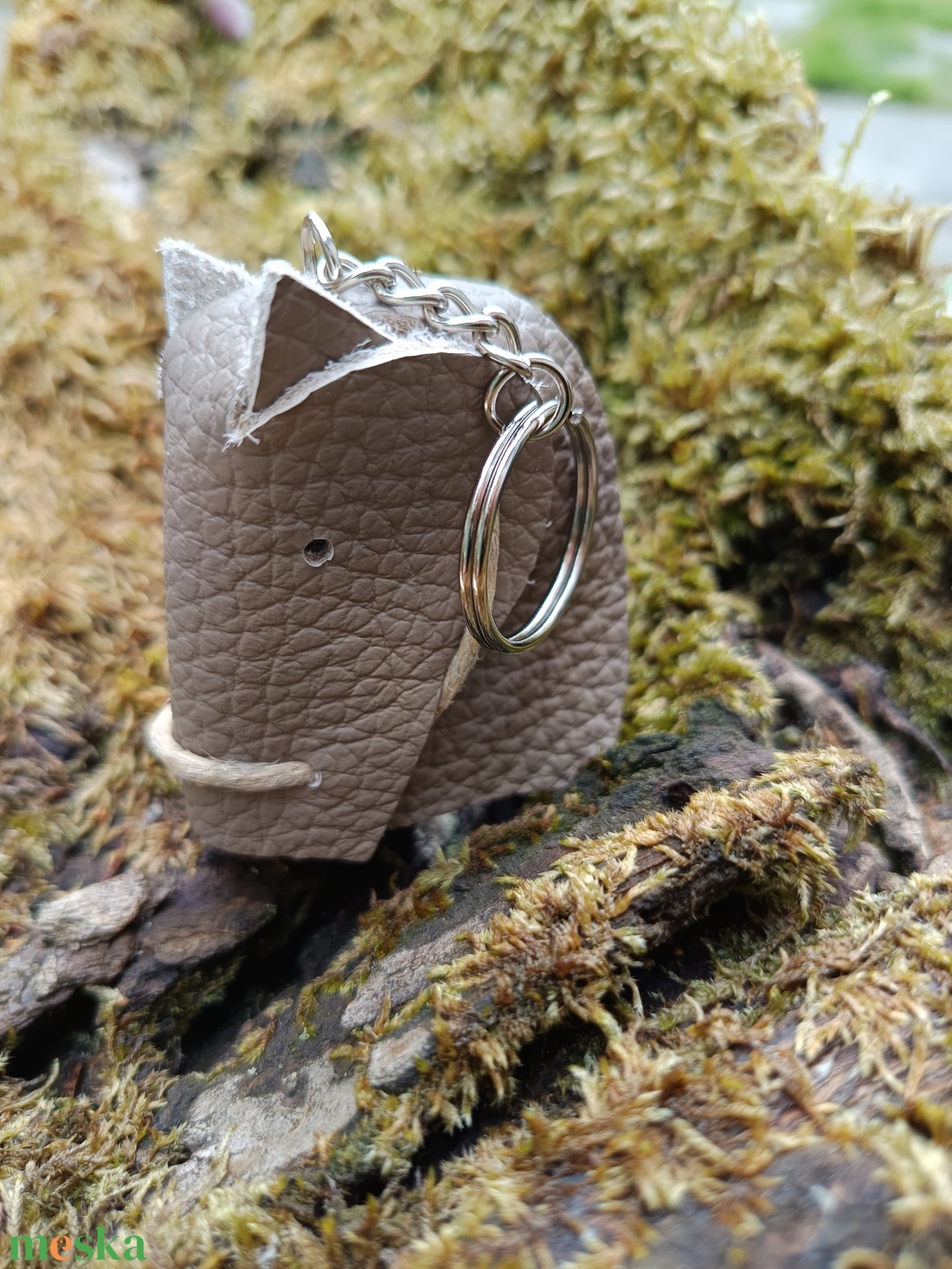 3D lófej kulcstartó � kézzel készült bőr kulcstartó - táska & tok - kulcstartó & táskadísz - kulcstartó - Meska.hu