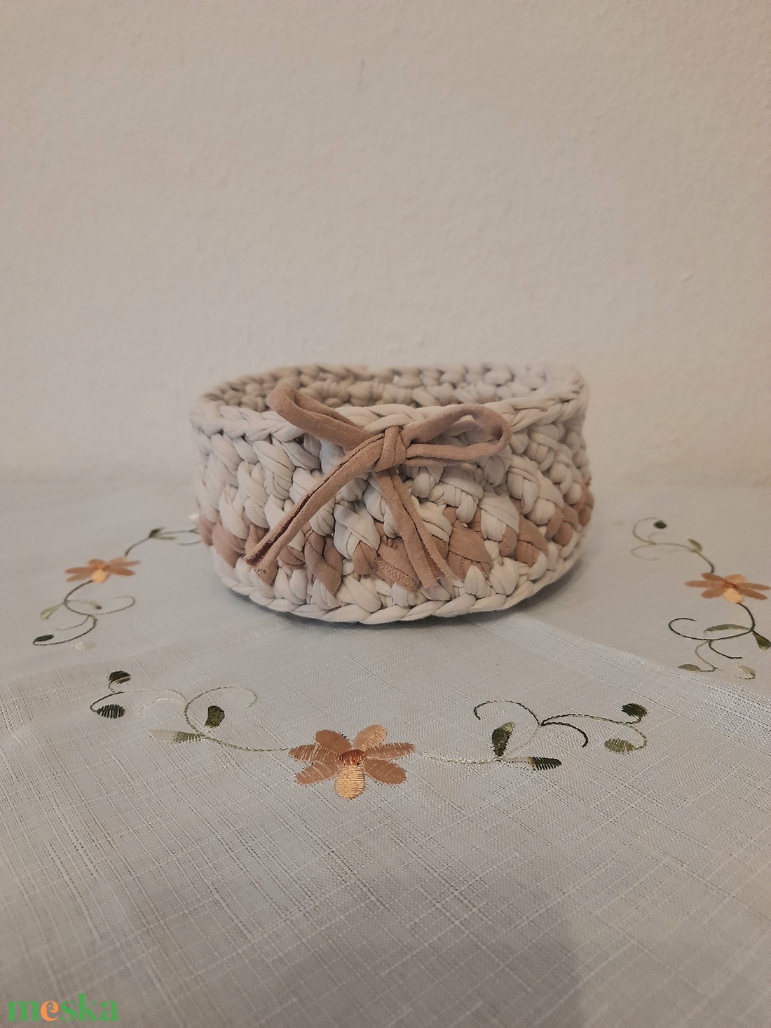 Handmade horgolt tároló, bármitartó  - otthon & életmód - tárolás & rendszerezés - tárolókosár - Meska.hu