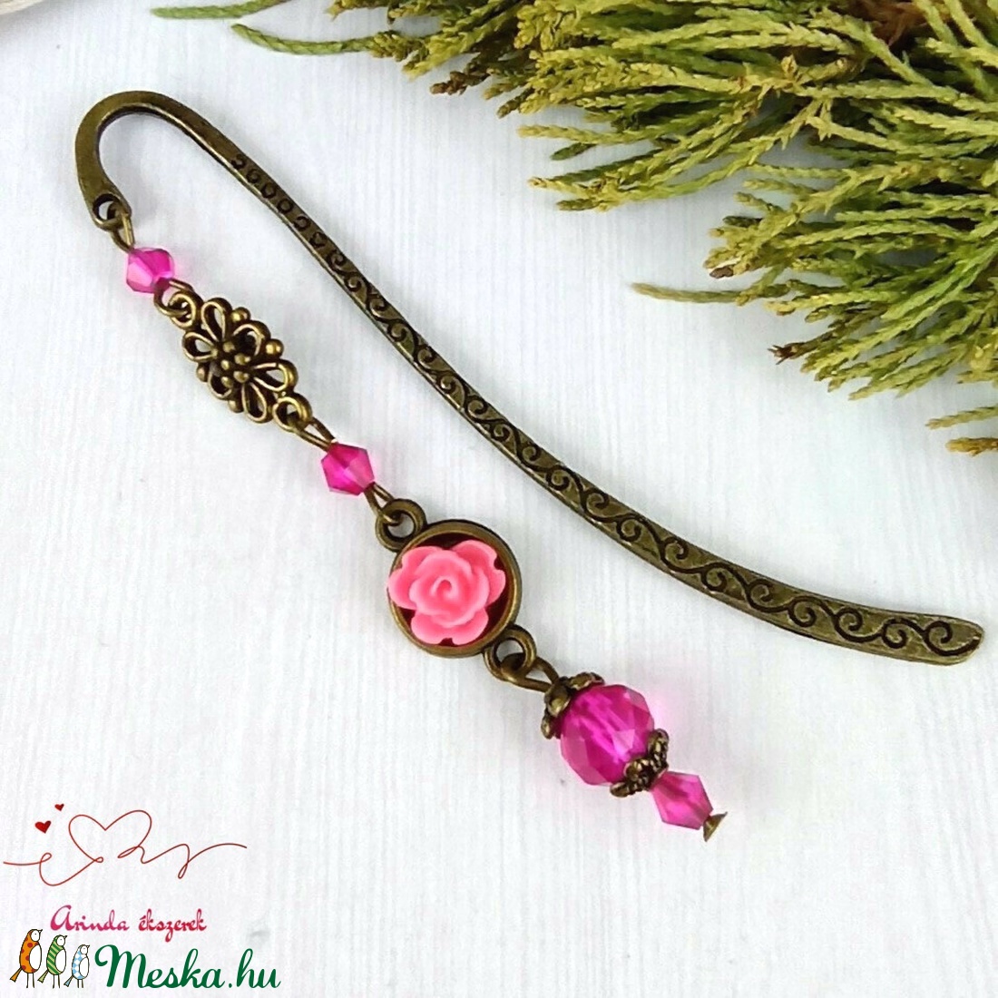 Pink rózsás könyvjelző antik bronz anyák napja ballagás évzáró pedagógus karácsony szülinap névnap könyvmoly ajándék - otthon & életmód - papír, írószer - Meska.hu Pink rózsás könyvjelző antik bronz anyák napja ballagás évzáró pedagógus karácsony szülinap névnap könyvmoly ajándék - otthon & életmód - papír, írószer - Meska.hu