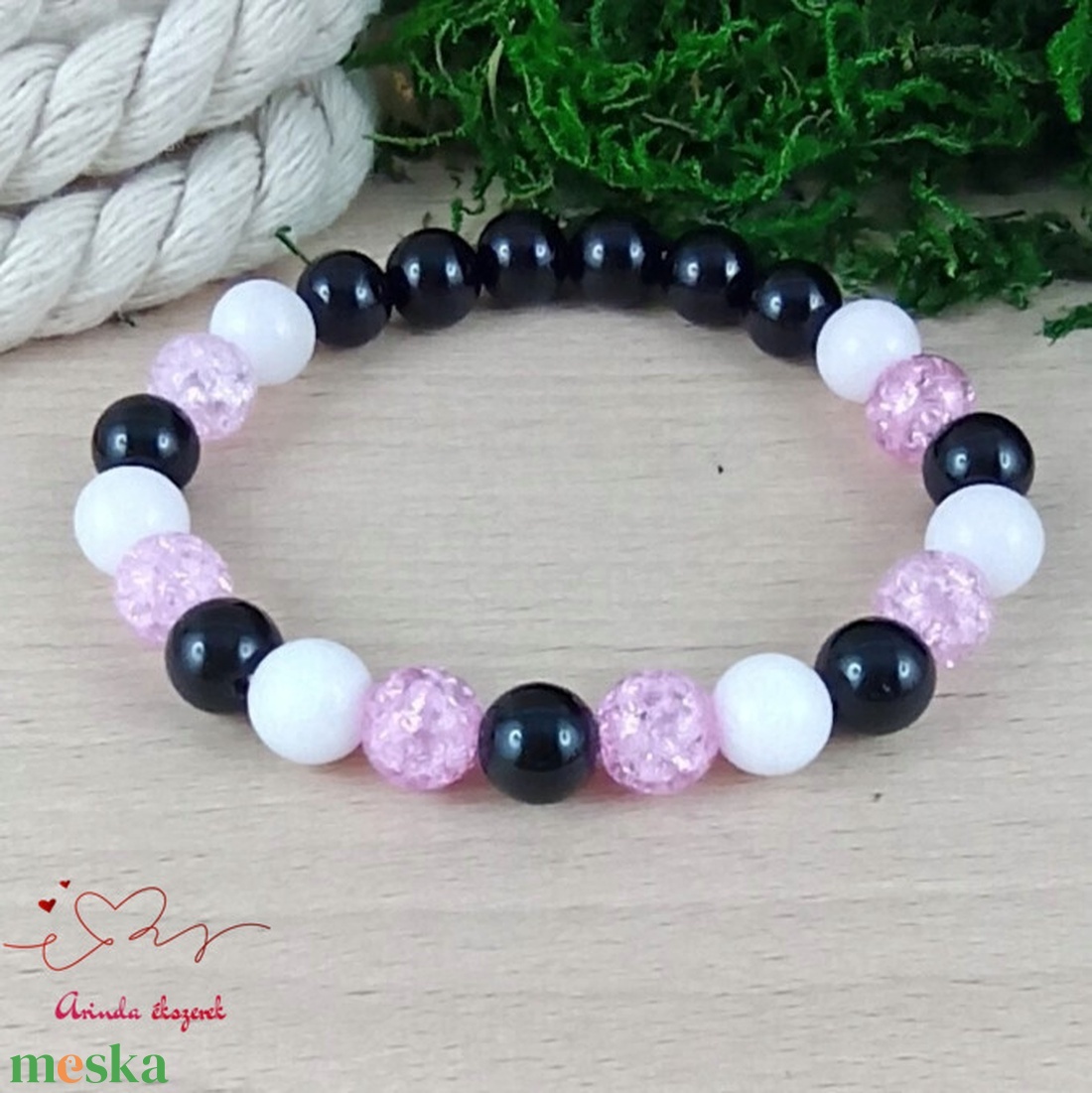 Pozitív gondolatok pink hegyikristály jade ónix ásvány karkötő - ékszer - karkötő - gyöngyös karkötő - Meska.hu Pozitív gondolatok pink hegyikristály jade ónix ásvány karkötő - ékszer - karkötő - gyöngyös karkötő - Meska.hu