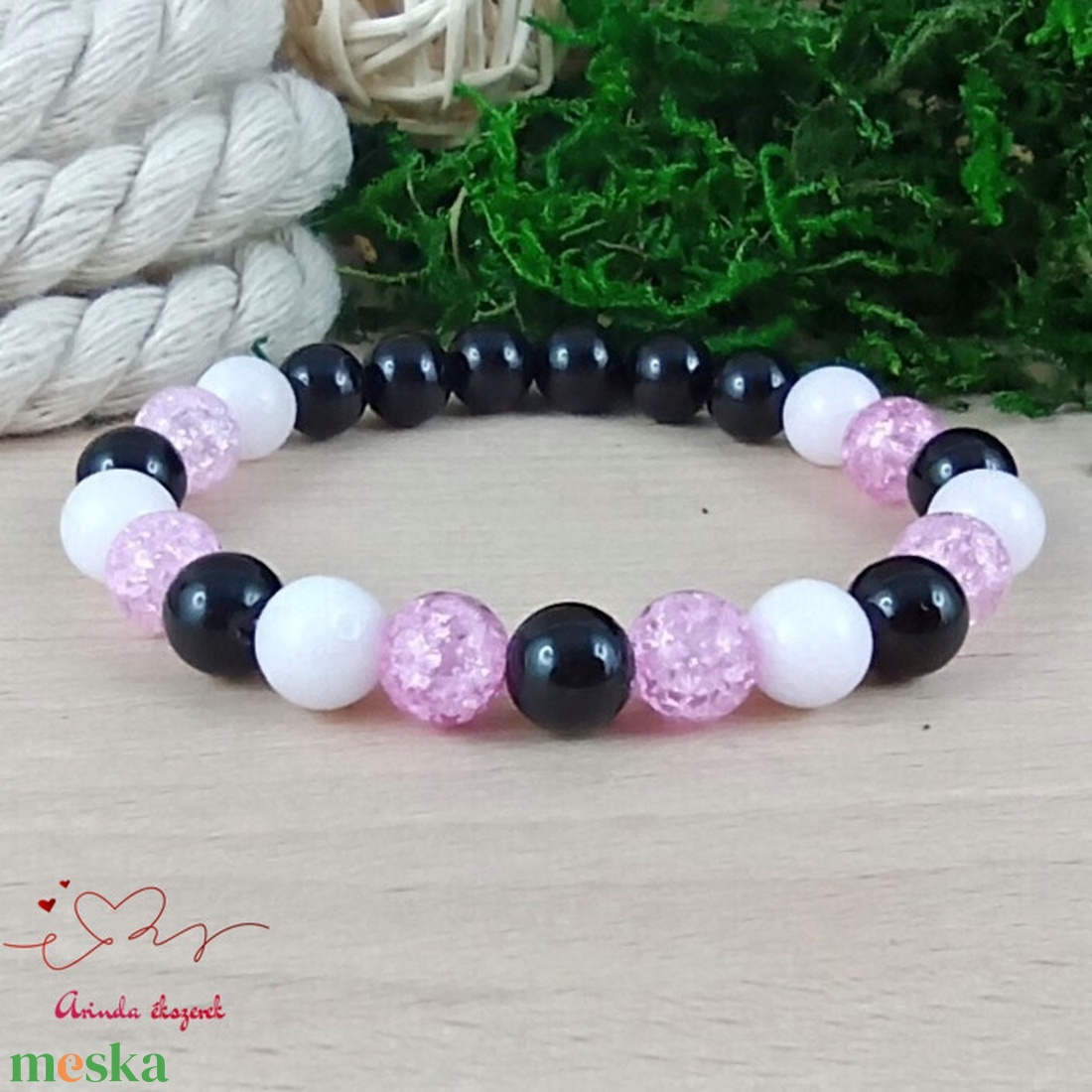 Pozitív gondolatok pink hegyikristály jade ónix ásvány karkötő - ékszer - karkötő - gyöngyös karkötő - Meska.hu Pozitív gondolatok pink hegyikristály jade ónix ásvány karkötő - ékszer - karkötő - gyöngyös karkötő - Meska.hu