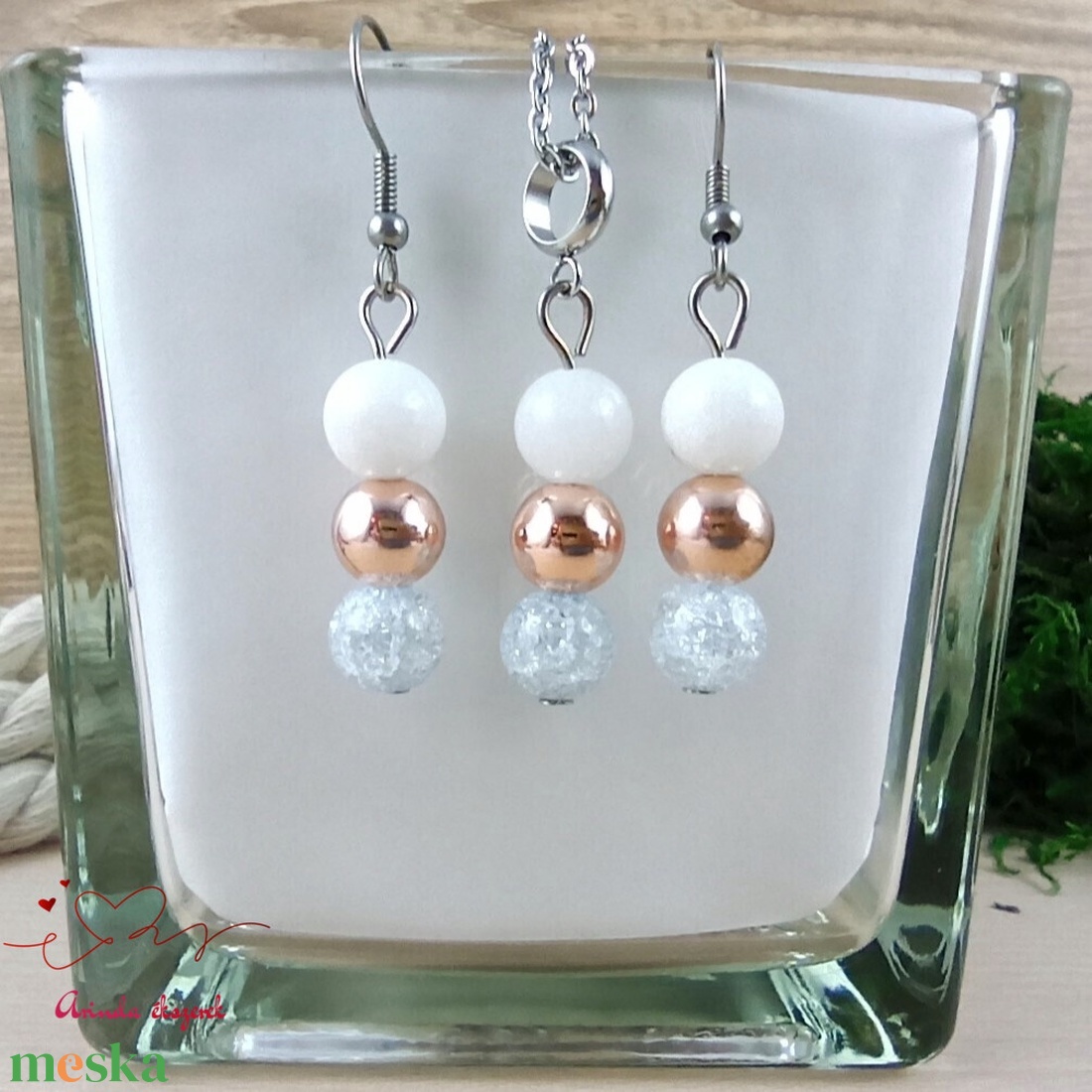 Napsütötte ragyogás farmerkék hegyikristály rosegold hematit jade ásvány karkötő - ékszer - karkötő - gyöngyös karkötő - Meska.hu Napsütötte ragyogás farmerkék hegyikristály rosegold hematit jade ásvány karkötő - ékszer - karkötő - gyöngyös karkötő - Meska.hu