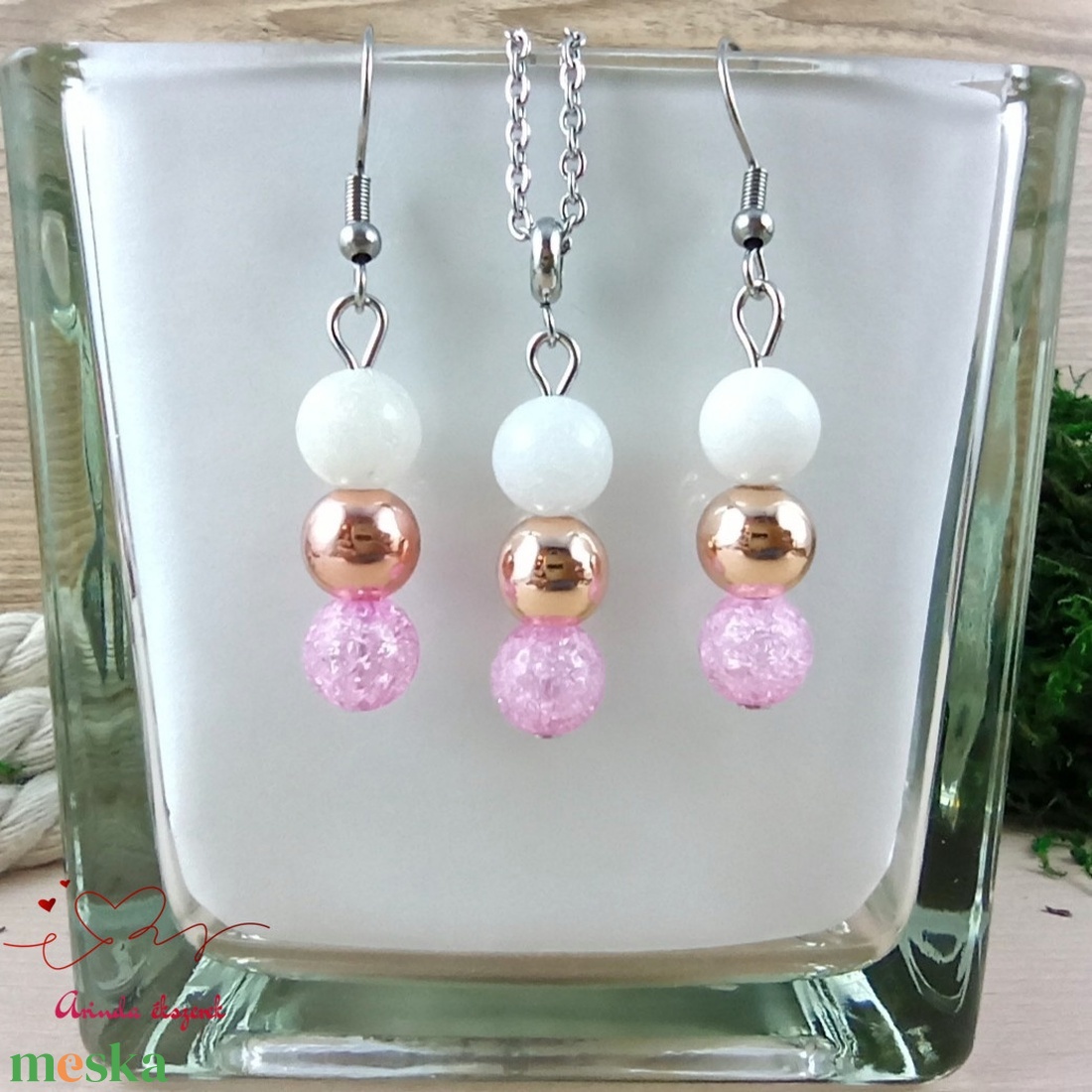 Napsütötte ragyogás pink hegyikristály rosegold hematit jade ásvány karkötő - ékszer - karkötő - gyöngyös karkötő - Meska.hu Napsütötte ragyogás pink hegyikristály rosegold hematit jade ásvány karkötő - ékszer - karkötő - gyöngyös karkötő - Meska.hu