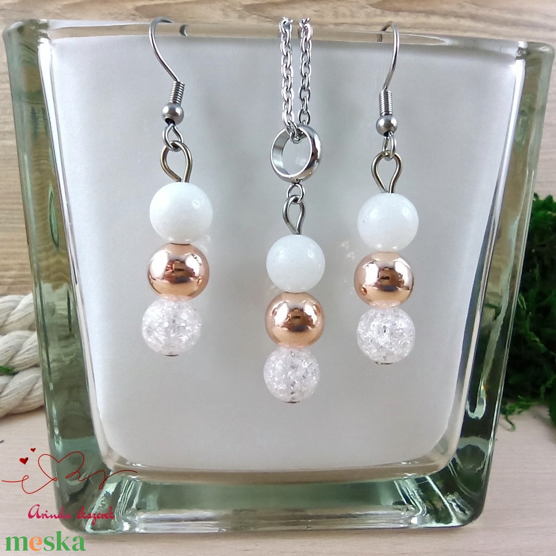 Napsütötte ragyogás rózsaszín hegyikristály rosegold hematit jade ásvány karkötő - ékszer - karkötő - gyöngyös karkötő - Meska.hu Napsütötte ragyogás rózsaszín hegyikristály rosegold hematit jade ásvány karkötő - ékszer - karkötő - gyöngyös karkötő - Meska.hu