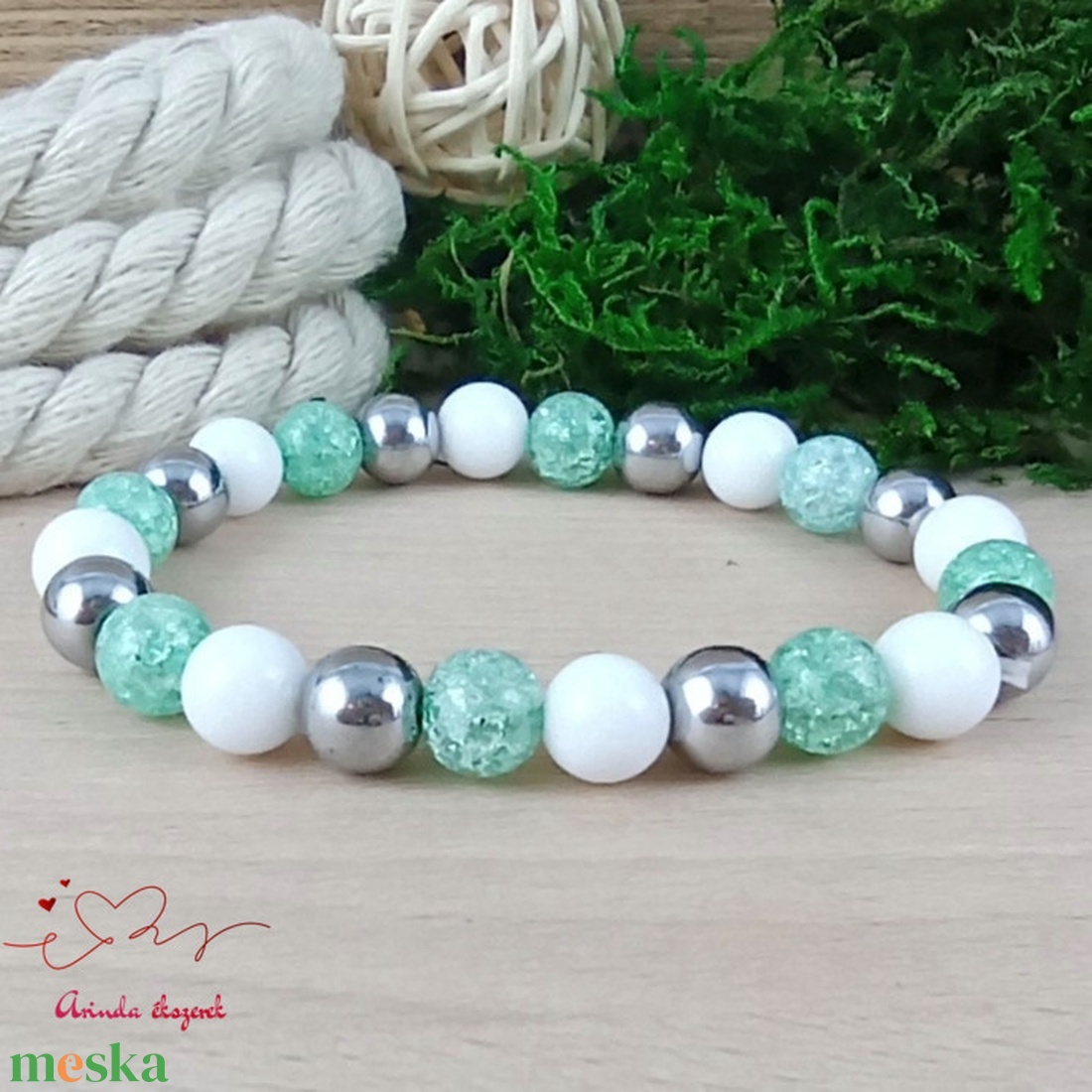 Gondoskodás menta hegyikristály hematit jade ásvány karkötő - ékszer - karkötő - ásványkarkötő - Meska.hu Gondoskodás menta hegyikristály hematit jade ásvány karkötő - ékszer - karkötő - ásványkarkötő - Meska.hu