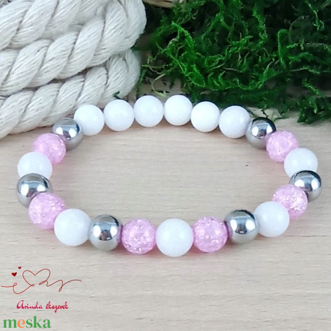 Gondoskodás pink hegyikristály hematit jade ásvány karkötő - ékszer - karkötő - ásványkarkötő - Meska.hu Gondoskodás pink hegyikristály hematit jade ásvány karkötő - ékszer - karkötő - ásványkarkötő - Meska.hu