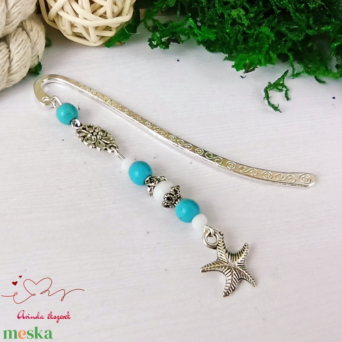 Tengeri csillag könyvjelző egyedi ajándék ballagásra évzáróra pedagógusnak születésnapra névnapra nőnek lánynak  - könyv & zene - könyvjelző - Meska.hu