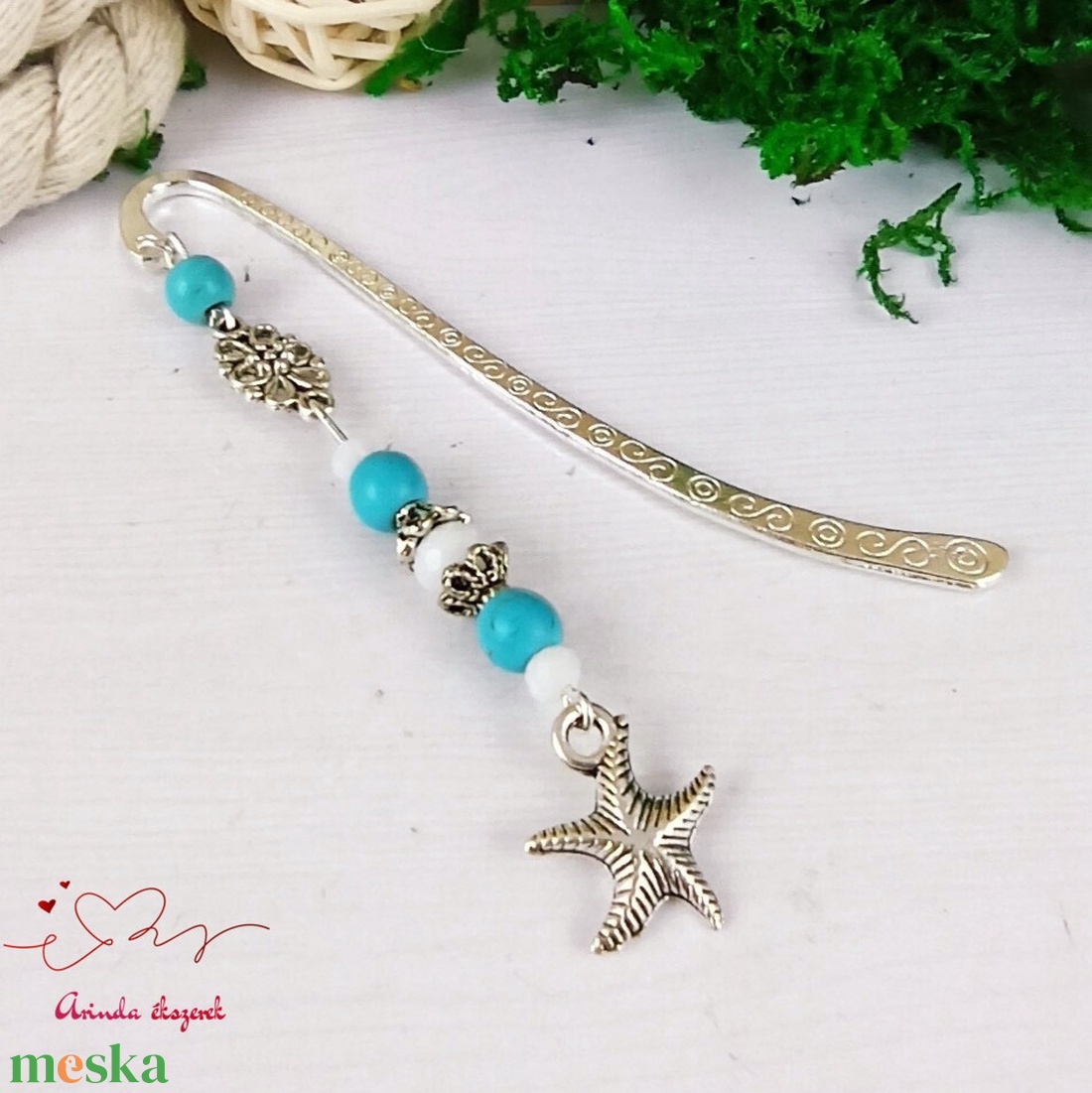 Tengeri csillag könyvjelző egyedi ajándék ballagásra évzáróra pedagógusnak születésnapra névnapra nőnek lánynak  - könyv & zene - könyvjelző - Meska.hu