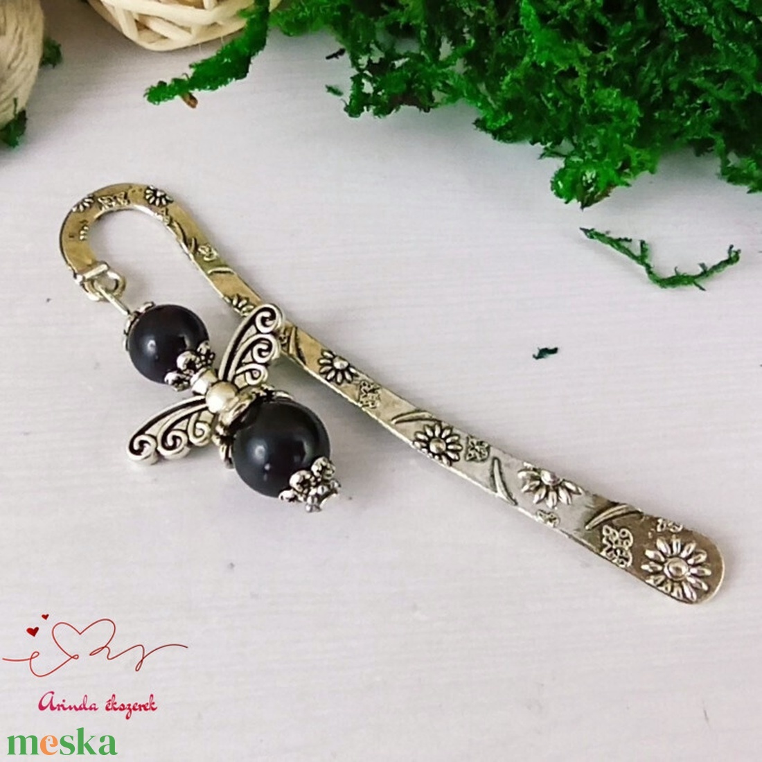 Fekete tekla angyal könyvjelző egyedi ajándék ballagásra évzáróra pedagógusnak születésnapra névnapra nőnek lánynak   - könyv & zene - könyvjelző - Meska.hu