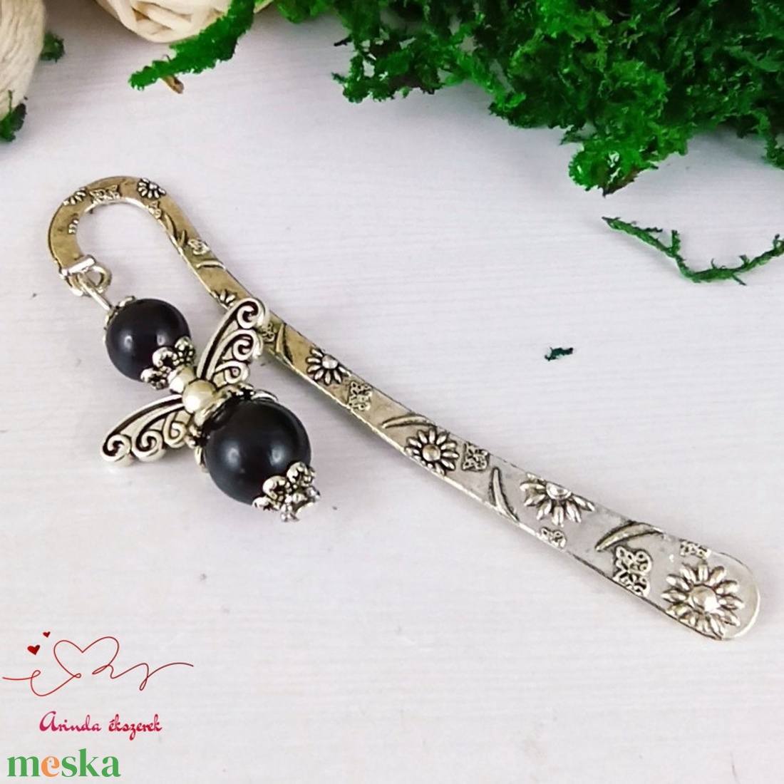 Fekete tekla angyal könyvjelző egyedi ajándék ballagásra évzáróra pedagógusnak születésnapra névnapra nőnek lánynak   - könyv & zene - könyvjelző - Meska.hu