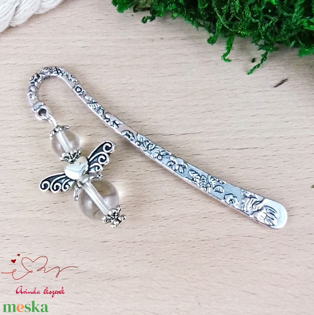 Hegyikristály ásvány angyal könyvjelző egyedi ajándék ballagásra évzáróra pedagógusnak születésnapra névnapra nőnek lány - könyv & zene - könyvjelző - Meska.hu