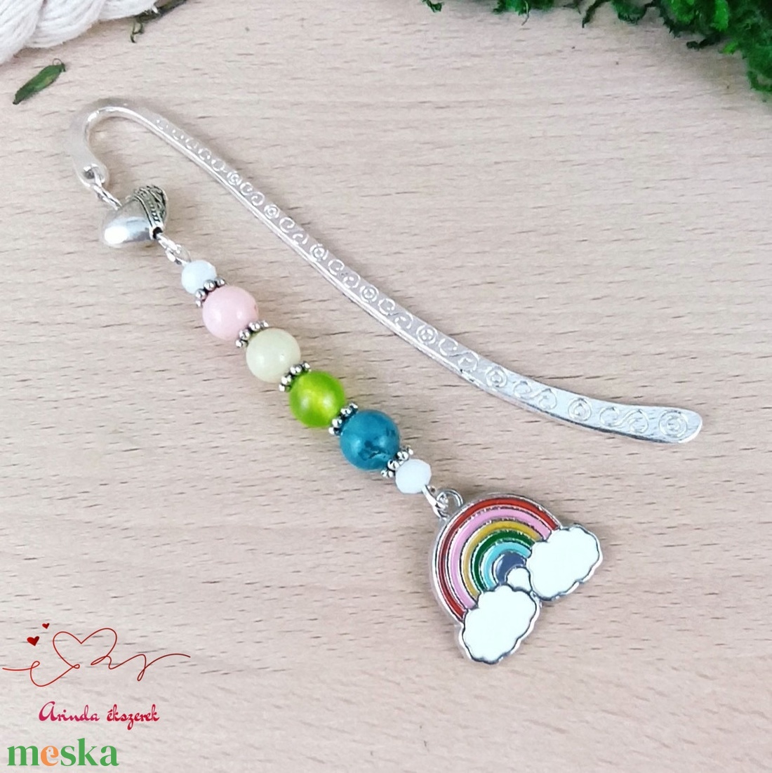 Szivárvány könyvjelző egyedi ajándék ballagásra évzáróra pedagógusnak születésnapra névnapra nőnek lánynak  - könyv & zene - könyvjelző - Meska.hu