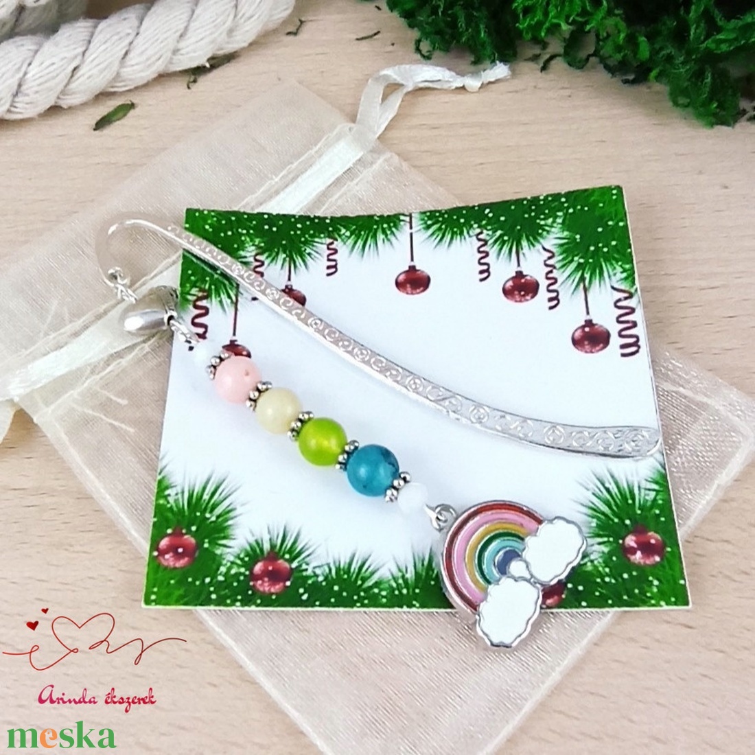 Szivárvány könyvjelző egyedi ajándék ballagásra évzáróra pedagógusnak születésnapra névnapra nőnek lánynak  - könyv & zene - könyvjelző - Meska.hu