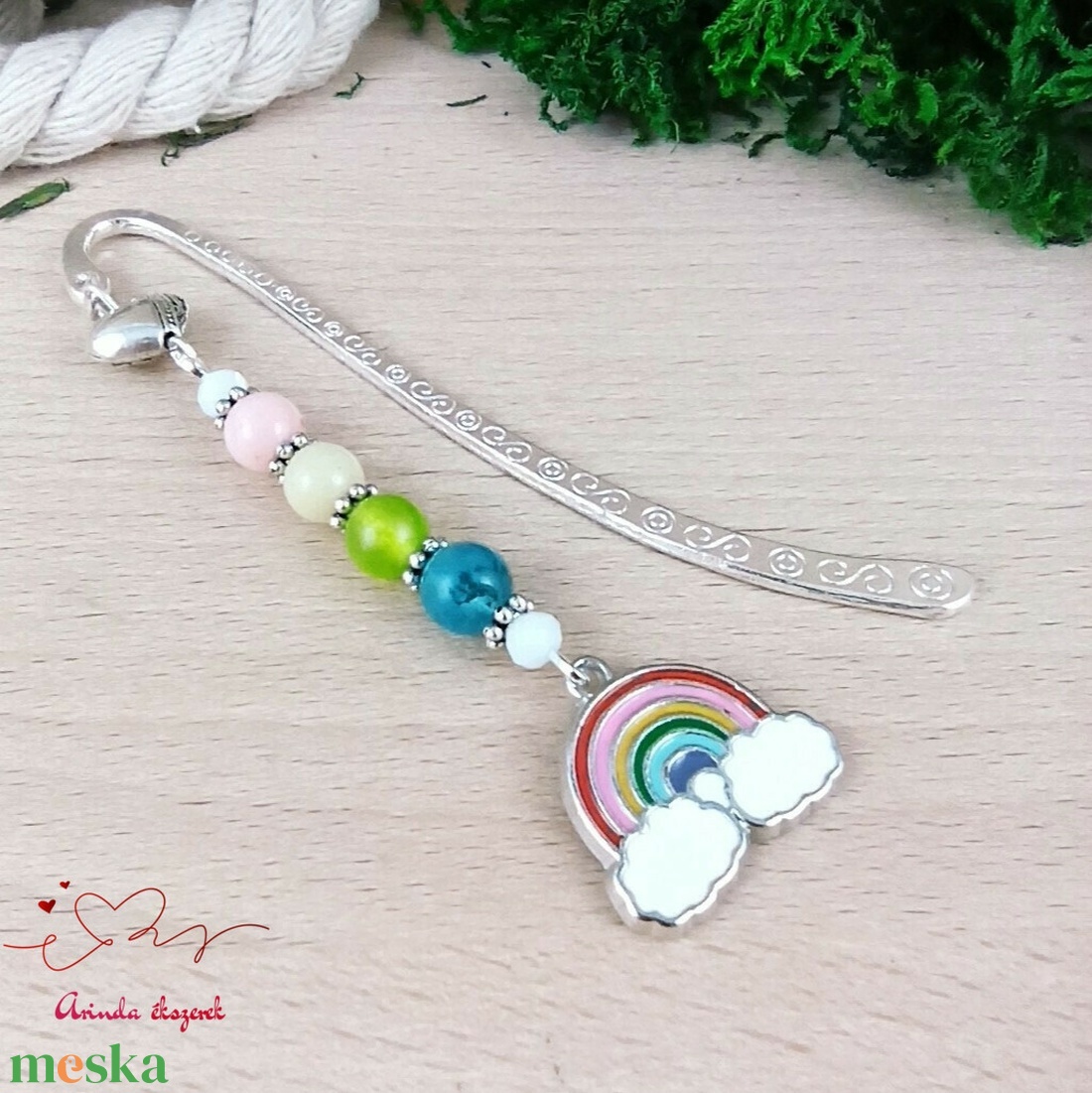 Szivárvány könyvjelző egyedi ajándék ballagásra évzáróra pedagógusnak születésnapra névnapra nőnek lánynak  - könyv & zene - könyvjelző - Meska.hu