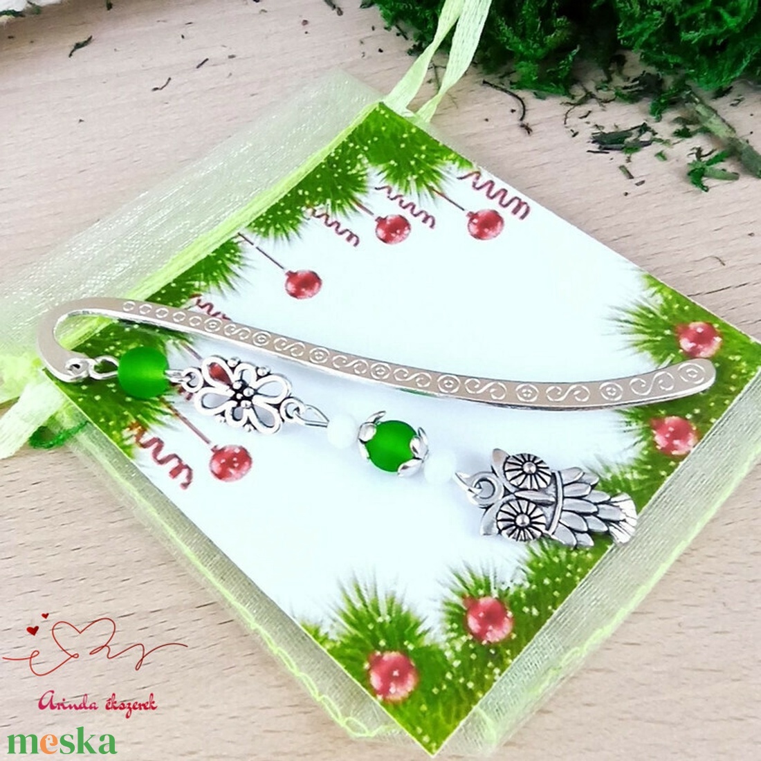 Zöld bagoly könyvjelző egyedi ajándék ballagásra évzáróra pedagógusnak születésnapra névnapra nőnek - könyv & zene - könyvjelző - Meska.hu