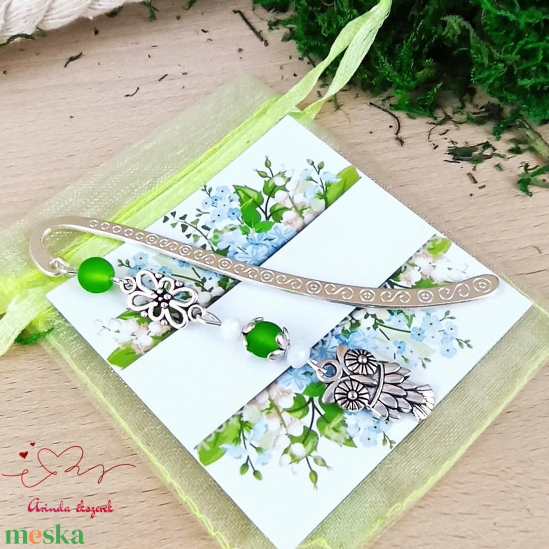 Zöld bagoly könyvjelző egyedi ajándék ballagásra évzáróra pedagógusnak születésnapra névnapra nőnek - könyv & zene - könyvjelző - Meska.hu