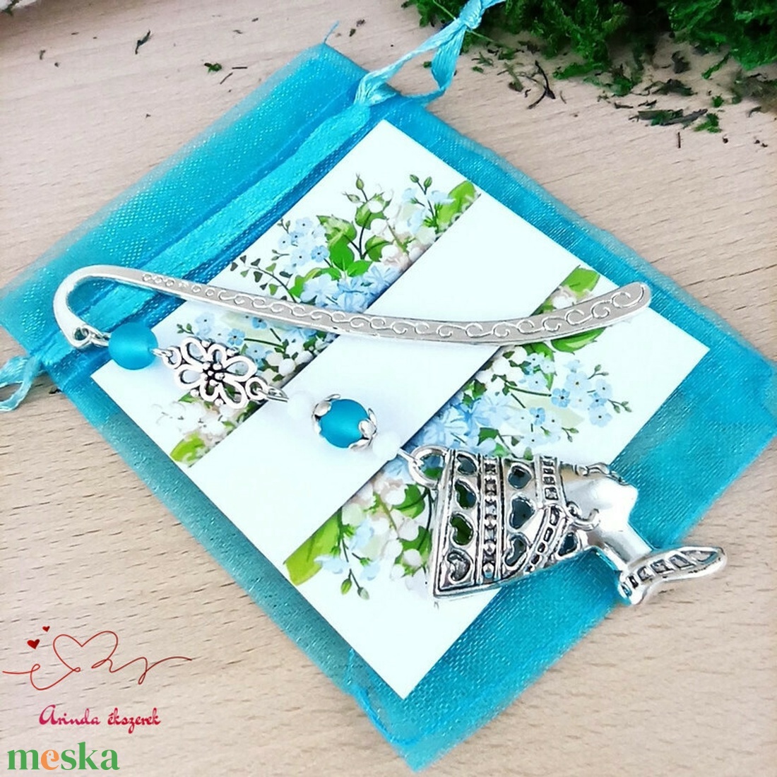 Világoskék fáraó könyvjelző egyedi ajándék ballagásra évzáróra pedagógusnak születésnapra névnapra nőnek lánynak  - könyv & zene - könyvjelző - Meska.hu