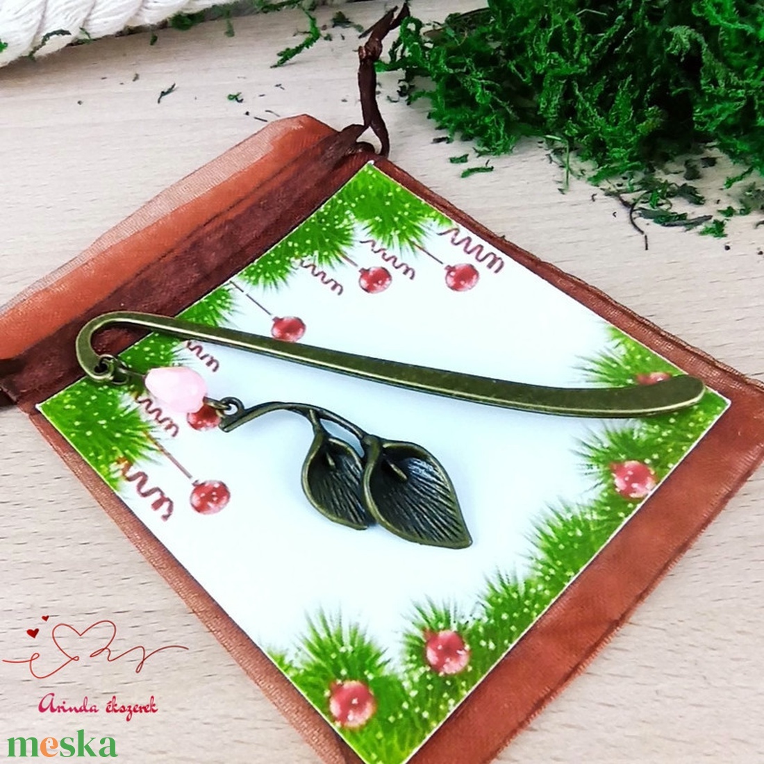 Rózsaszín kála könyvjelző egyedi ajándék ballagásra évzáróra pedagógusnak születésnapra névnapra - könyv & zene - könyvjelző - Meska.hu