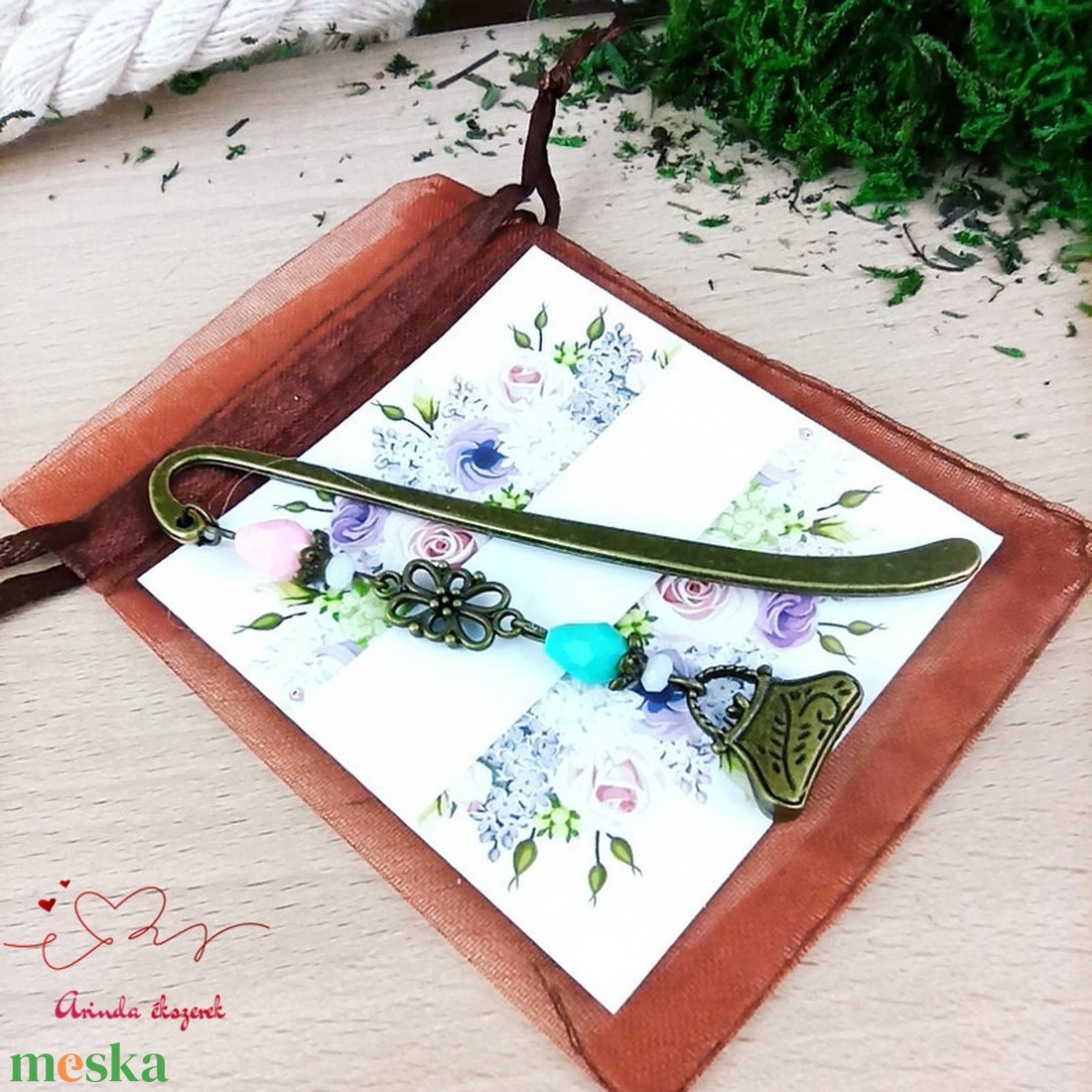 Bronz táska könyvjelző egyedi ajándék ballagásra évzáróra pedagógusnak születésnapra névnapra nőnek lánynak  - könyv & zene - könyvjelző - Meska.hu