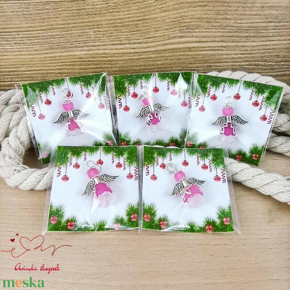 5 db pink angyal medál ajándékkísérő - ékszer - nyaklánc - medál - Meska.hu 5 db pink angyal medál ajándékkísérő - ékszer - nyaklánc - medál - Meska.hu