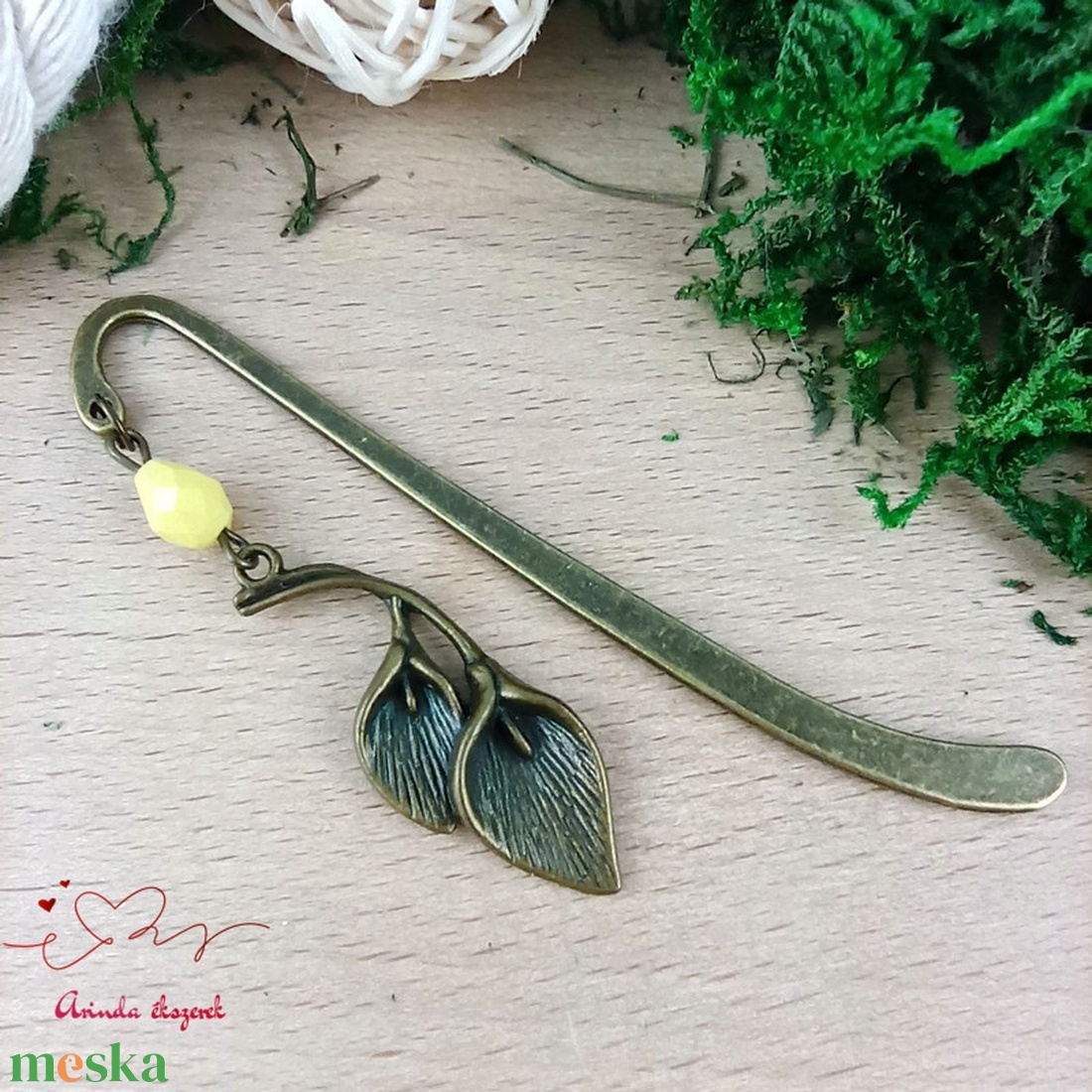 Sárga kála könyvjelző egyedi ajándék ballagásra évzáróra pedagógusnak születésnapra névnapra - könyv & zene - könyvjelző - Meska.hu