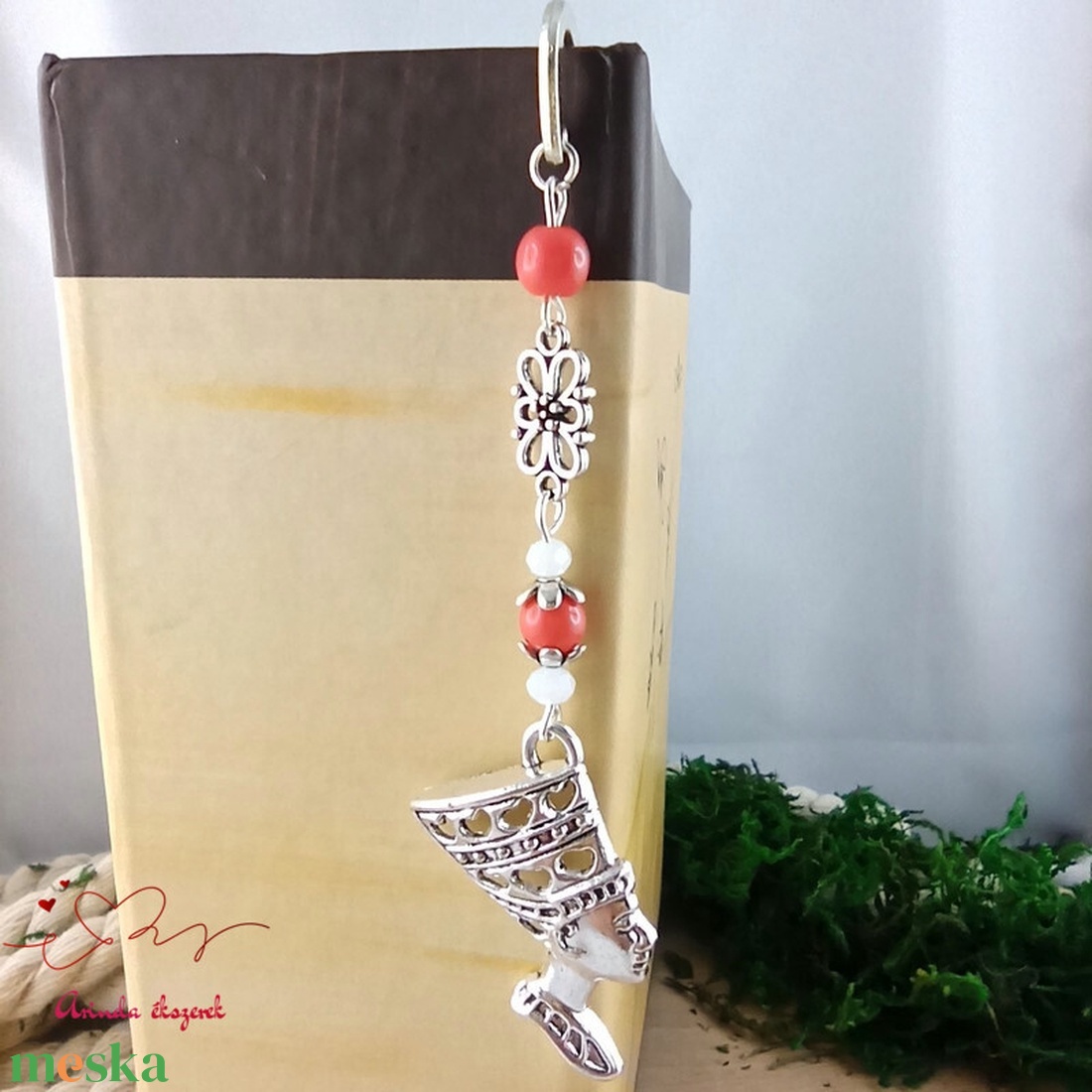 Narancs fáraó könyvjelző - könyv & zene - könyvjelző - Meska.hu