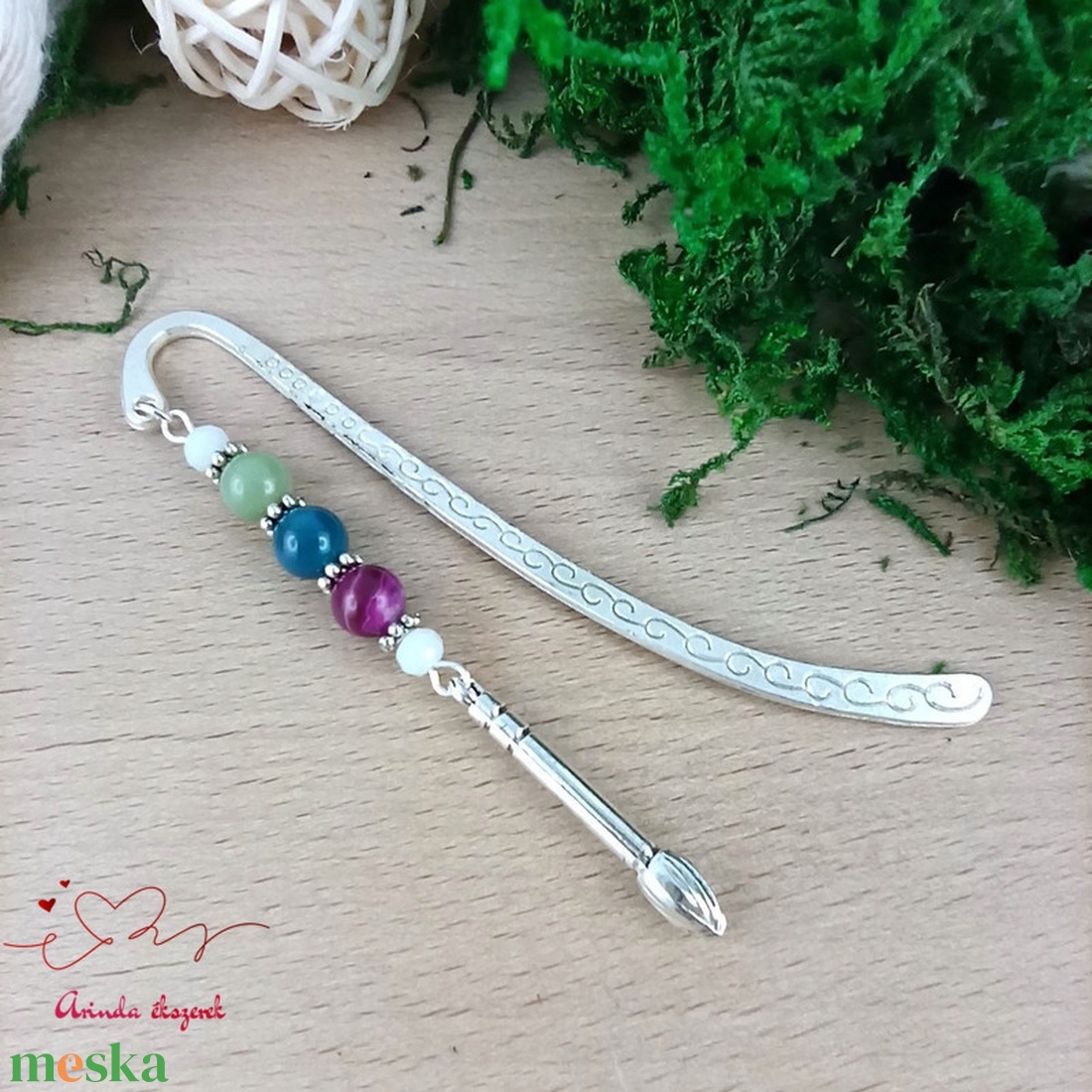 Ecset festőecset könyvjelző  - könyv & zene - könyvjelző - Meska.hu