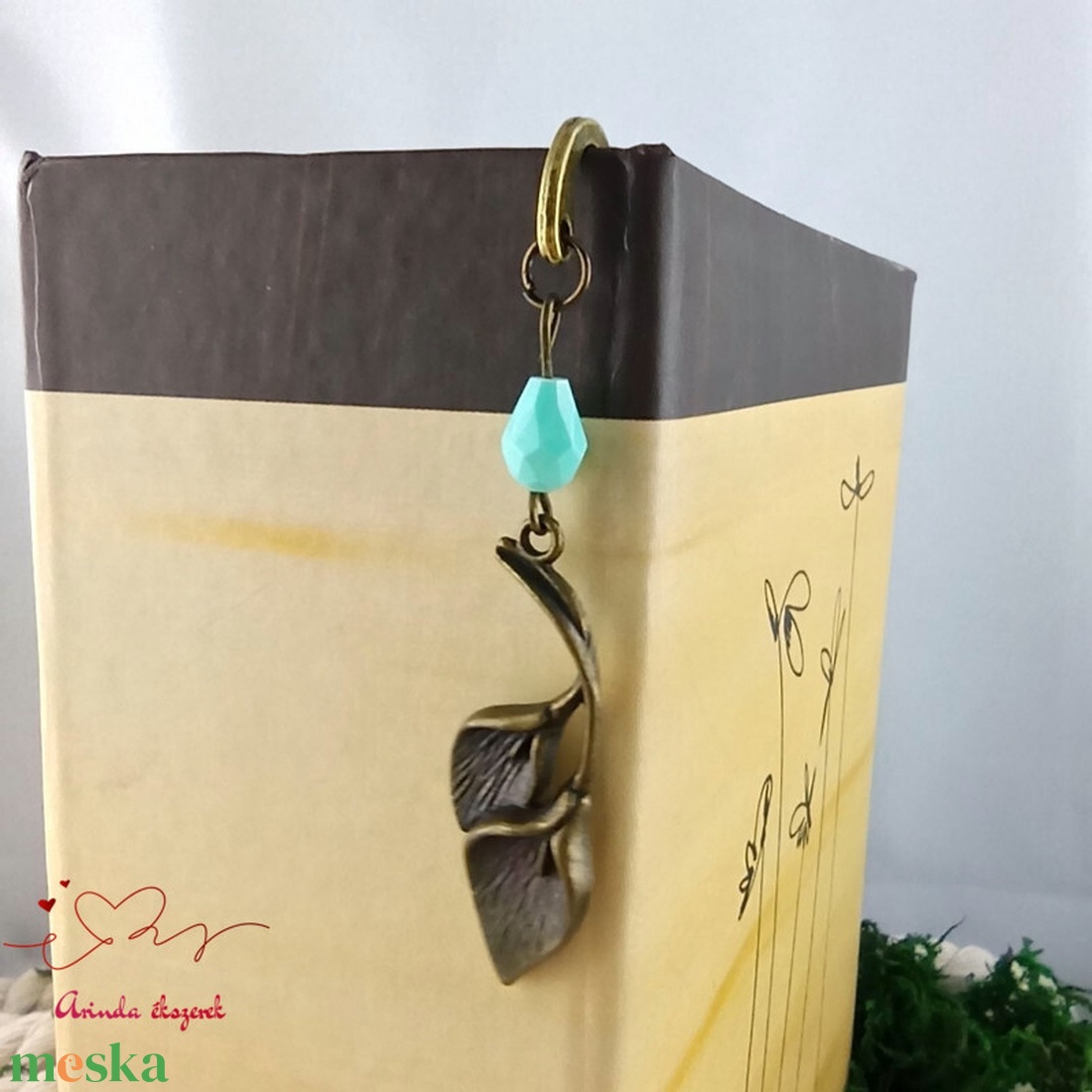 Menta kála könyvjelző - könyv & zene - könyvjelző - Meska.hu