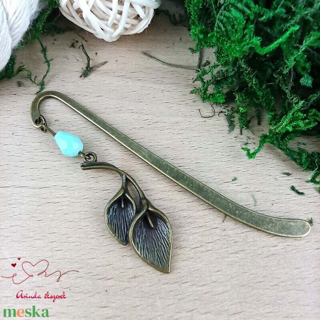 Menta kála könyvjelző - könyv & zene - könyvjelző - Meska.hu