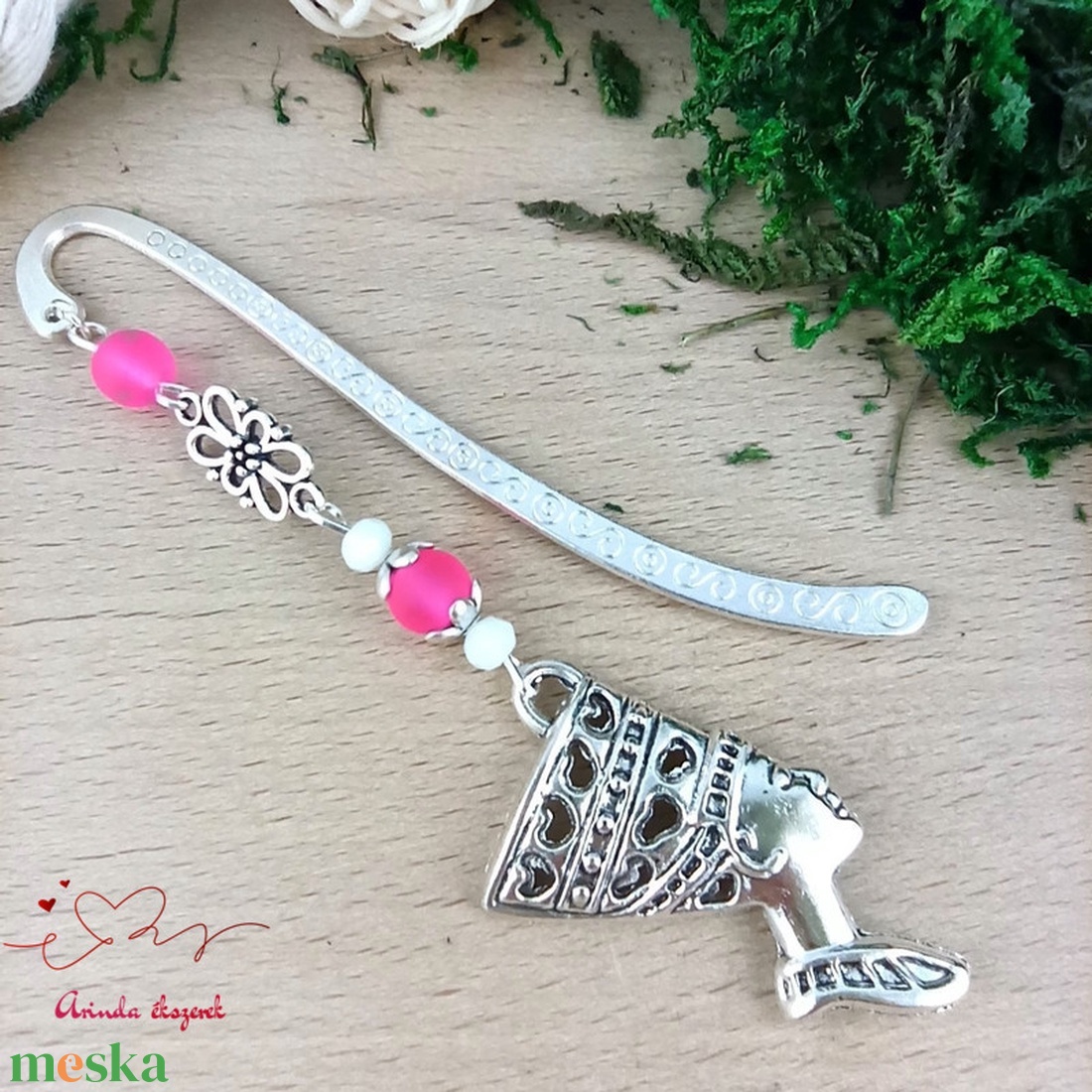 Pink fáraó könyvjelző  - könyv & zene - könyvjelző - Meska.hu