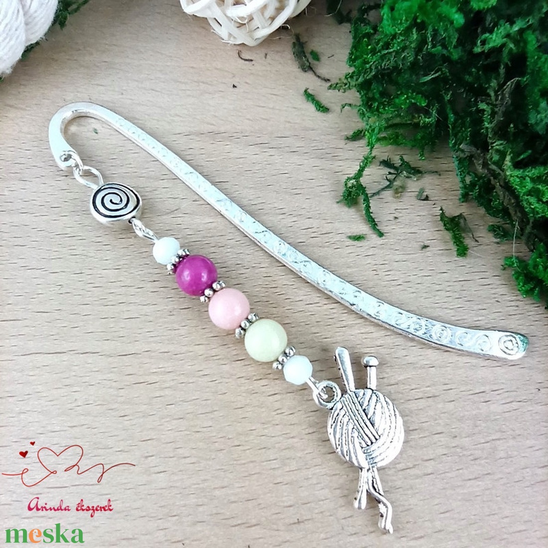 Fonalgombolyag könyvjelző egyedi ajándék ballagásra évzáróra pedagógusnak születésnapra névnapra nőnek lánynak  - könyv & zene - könyvjelző - Meska.hu